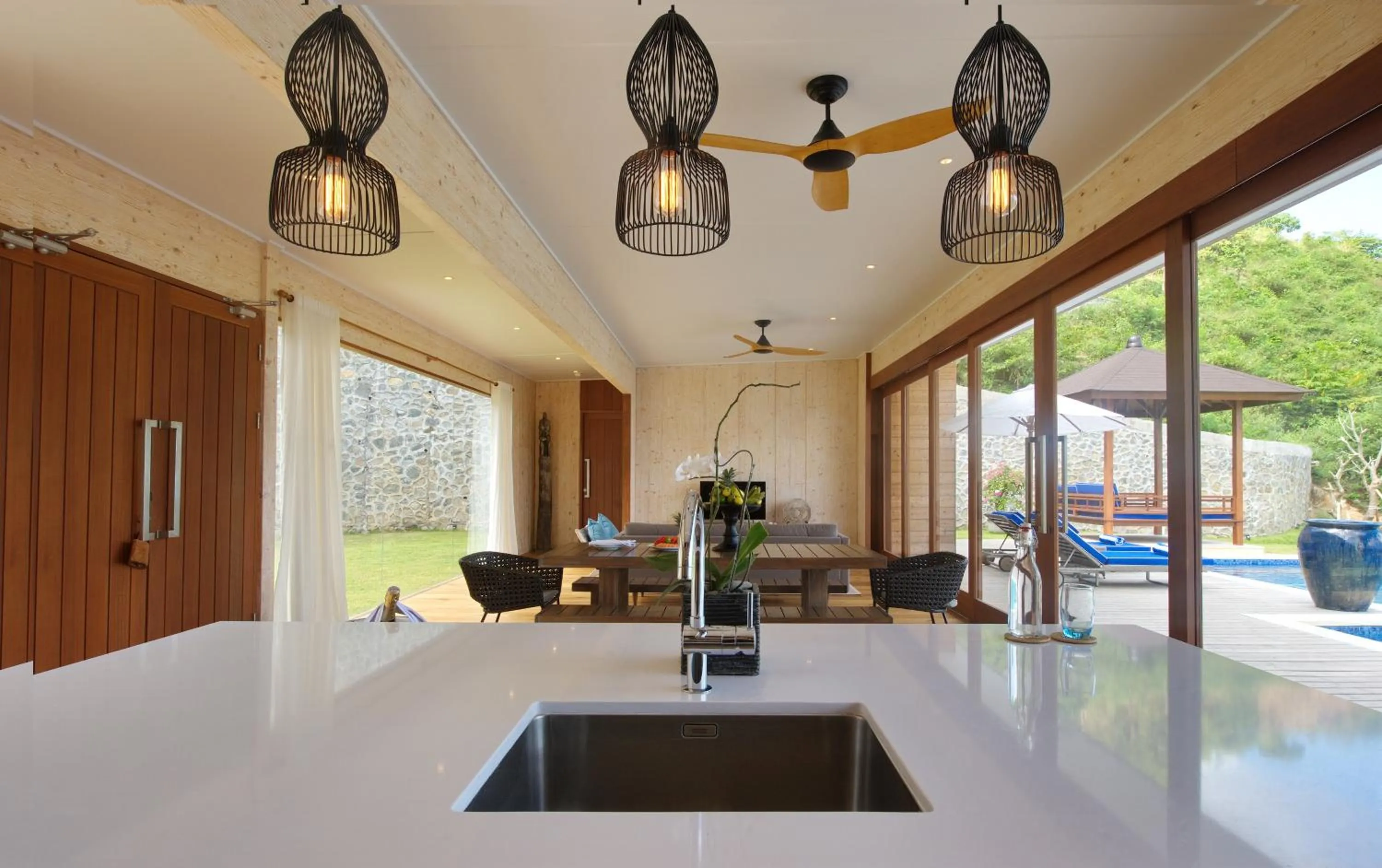 Living room in Selong Selo Resort and Villas