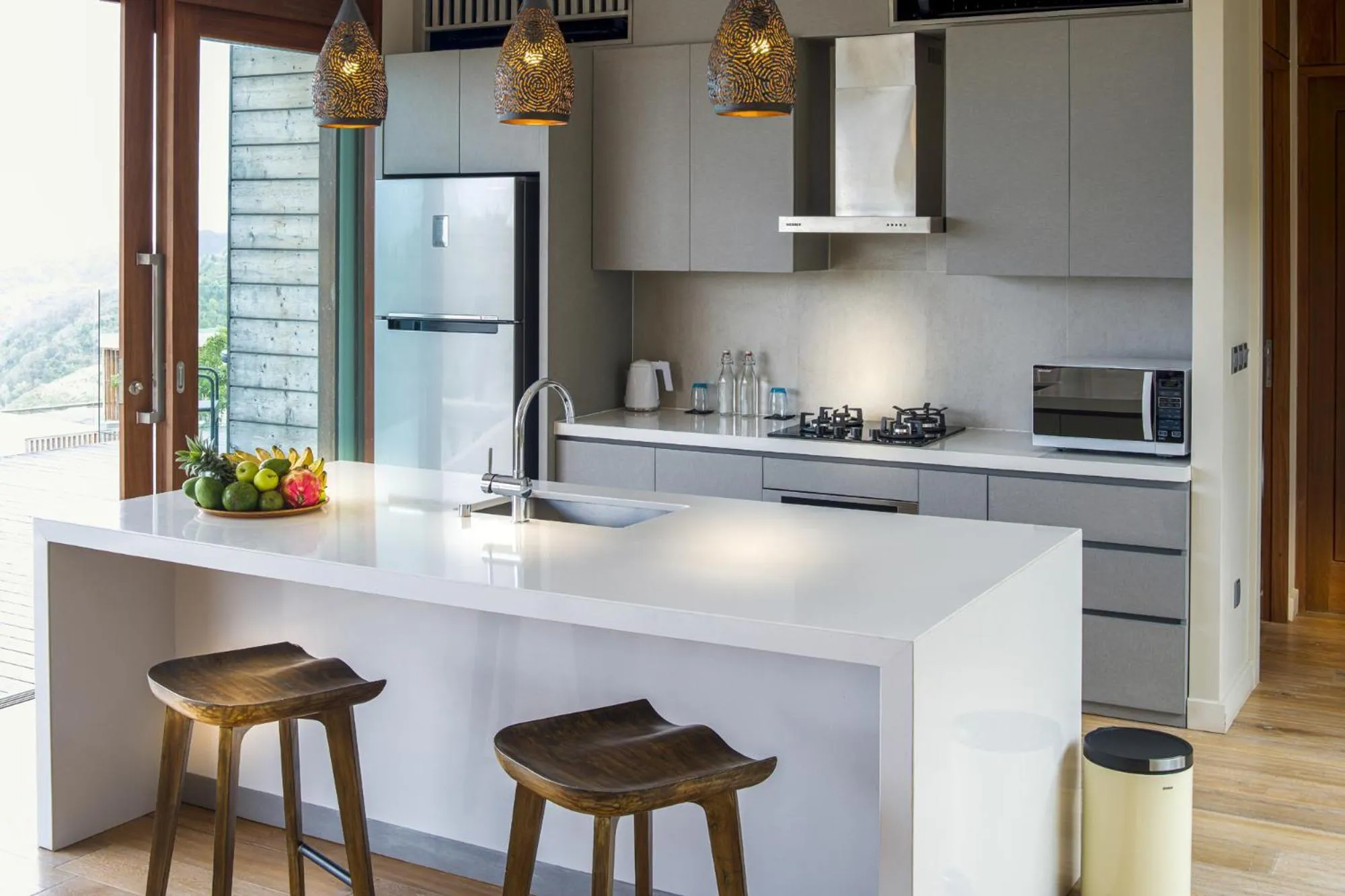 Kitchen or kitchenette in Selong Selo Resort and Villas