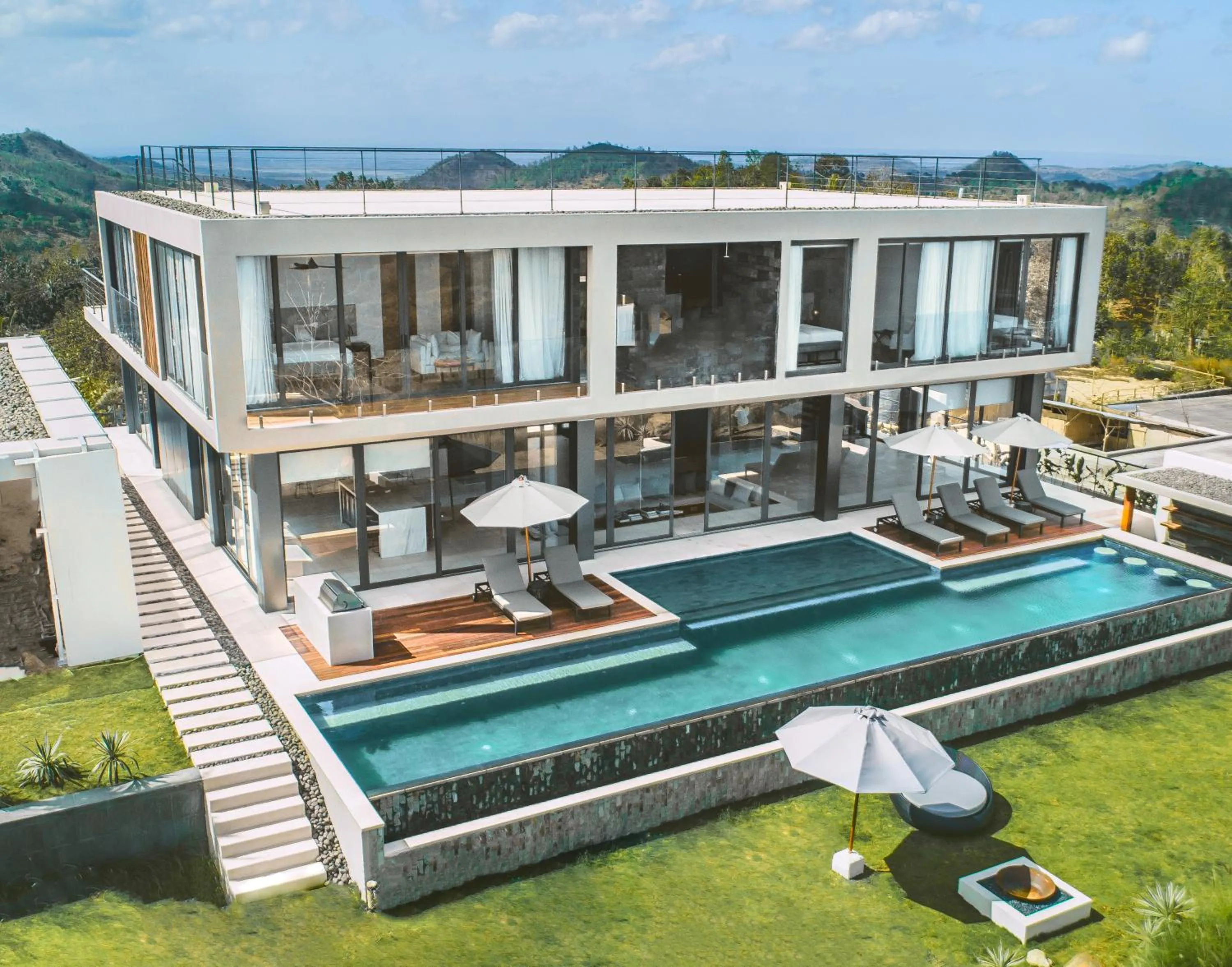 Property building in Selong Selo Resort and Villas