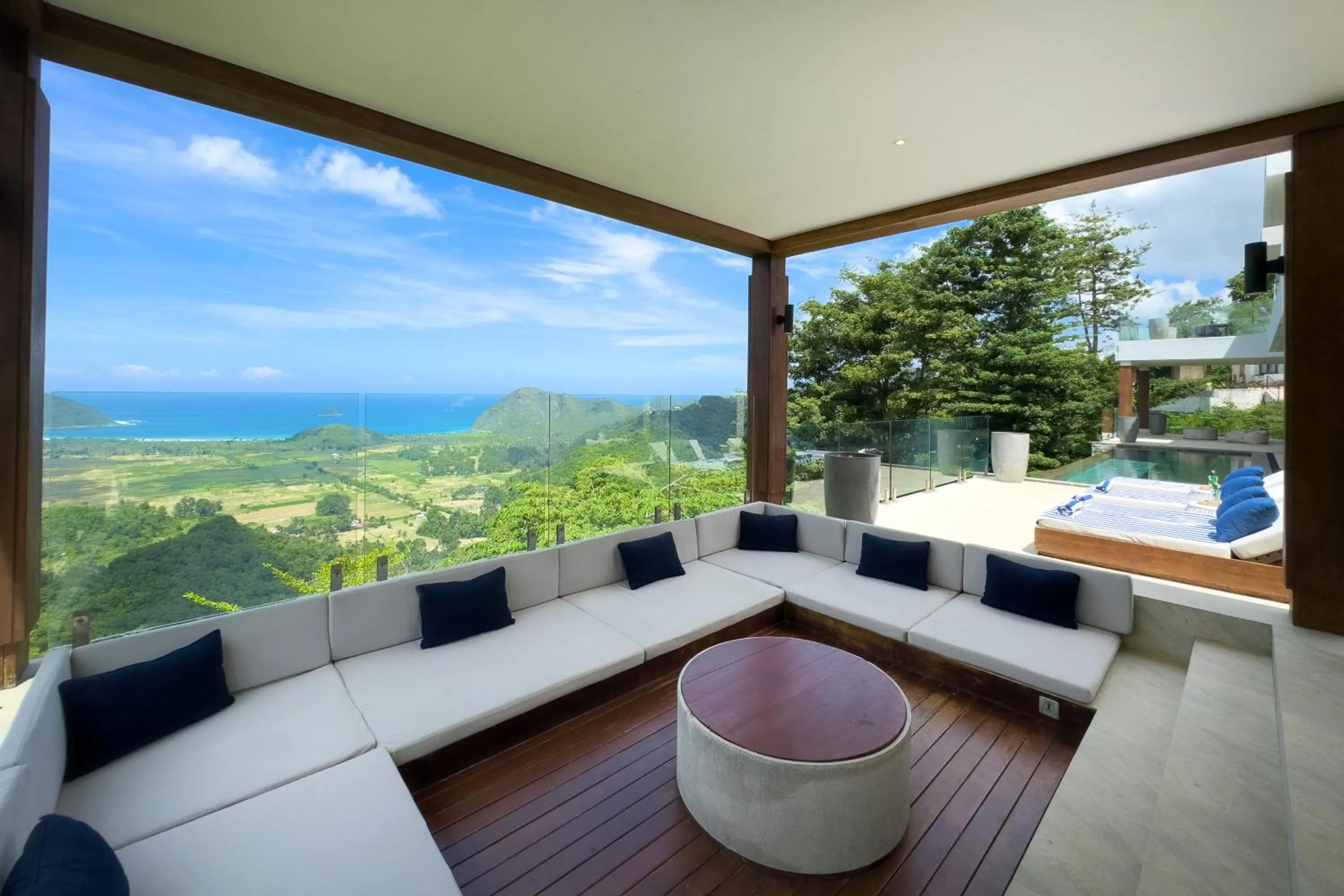 Seating area in Selong Selo Resort and Villas