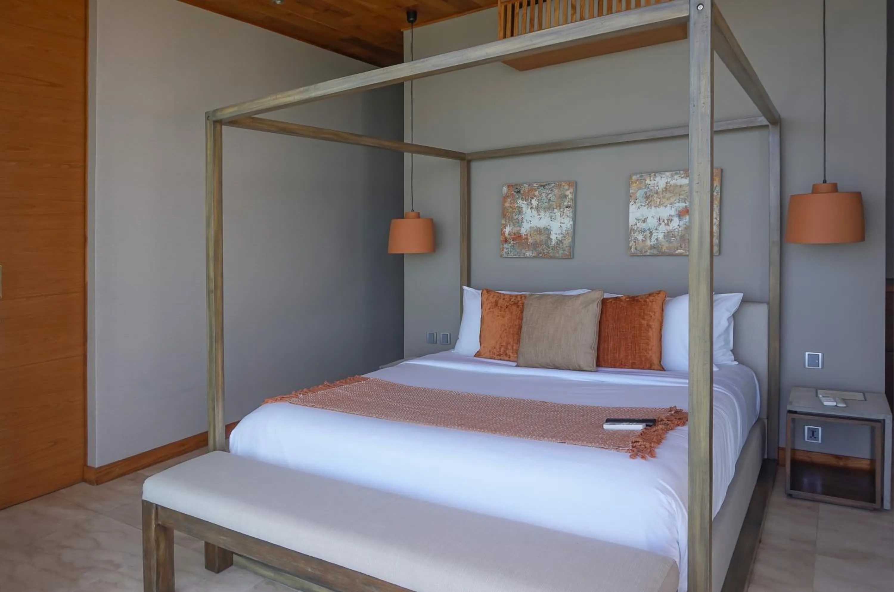 Bed in Selong Selo Resort and Villas