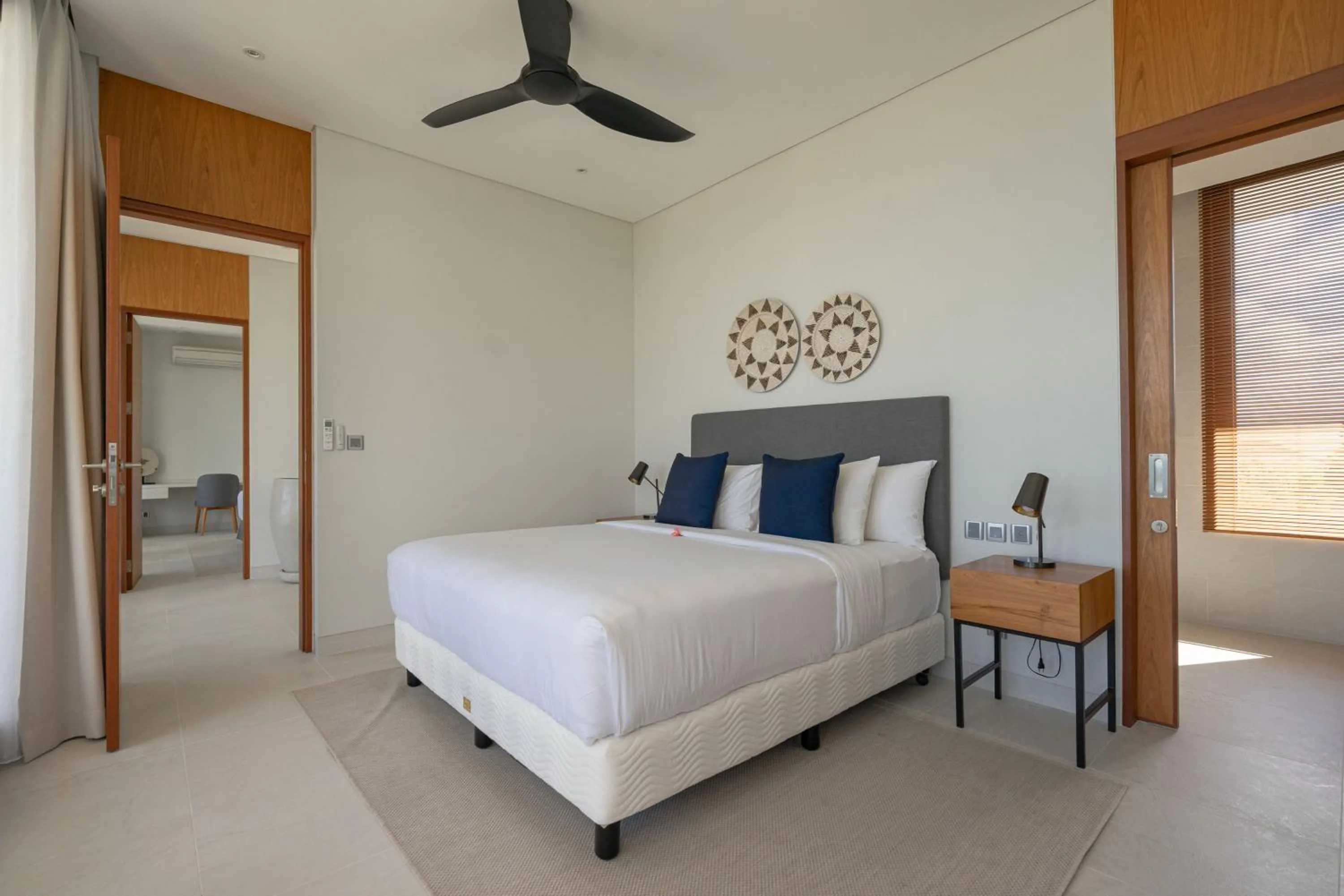 Bed in Selong Selo Resort and Villas