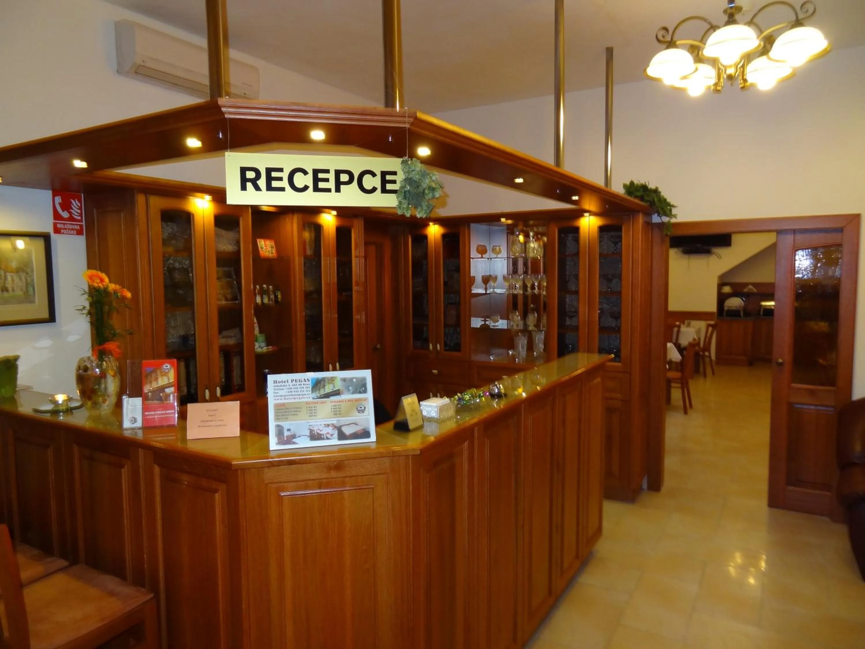 Lobby or reception in Hotel Pegas Brno