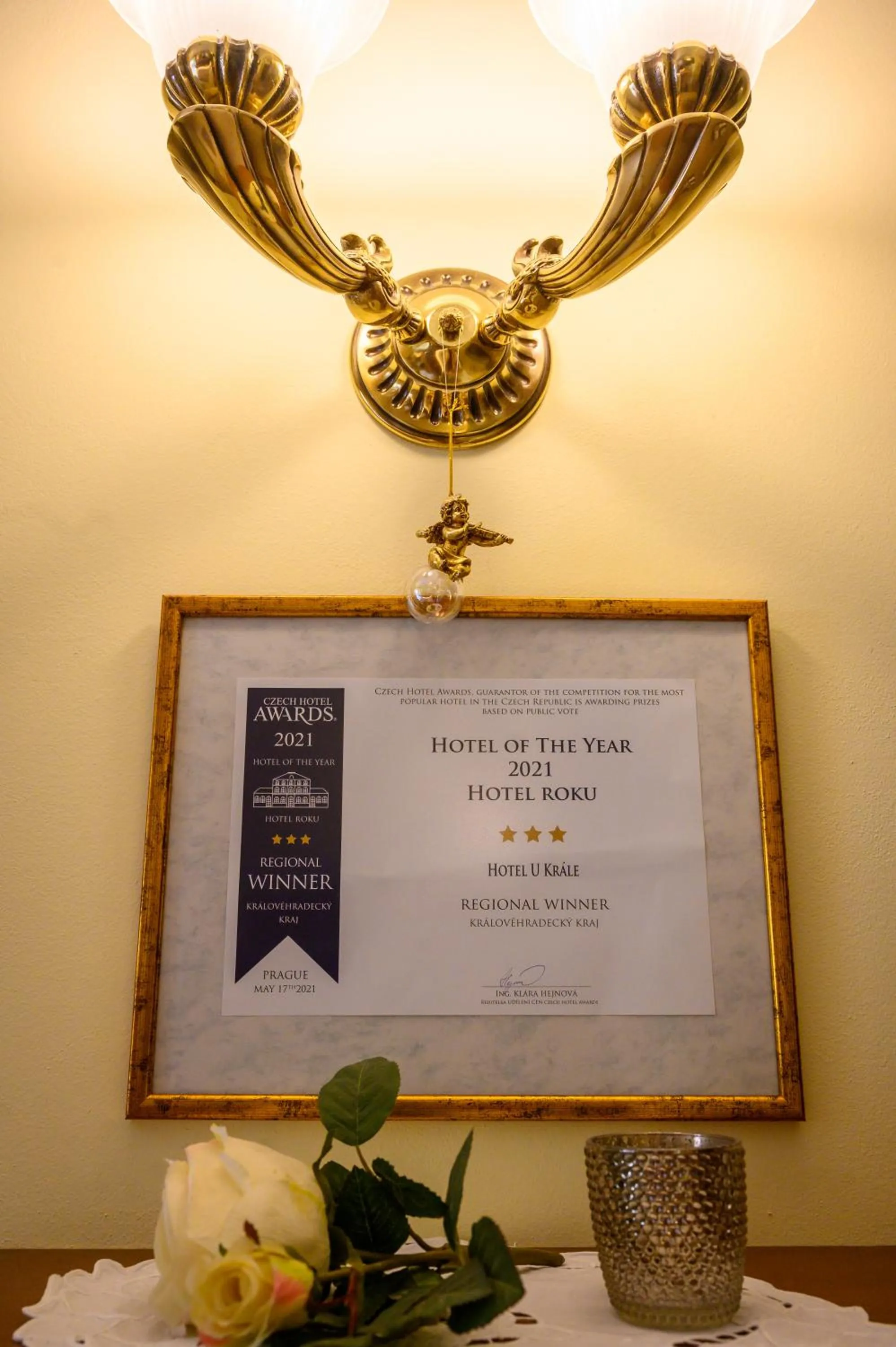 Certificate/Award in Hotel U Krále