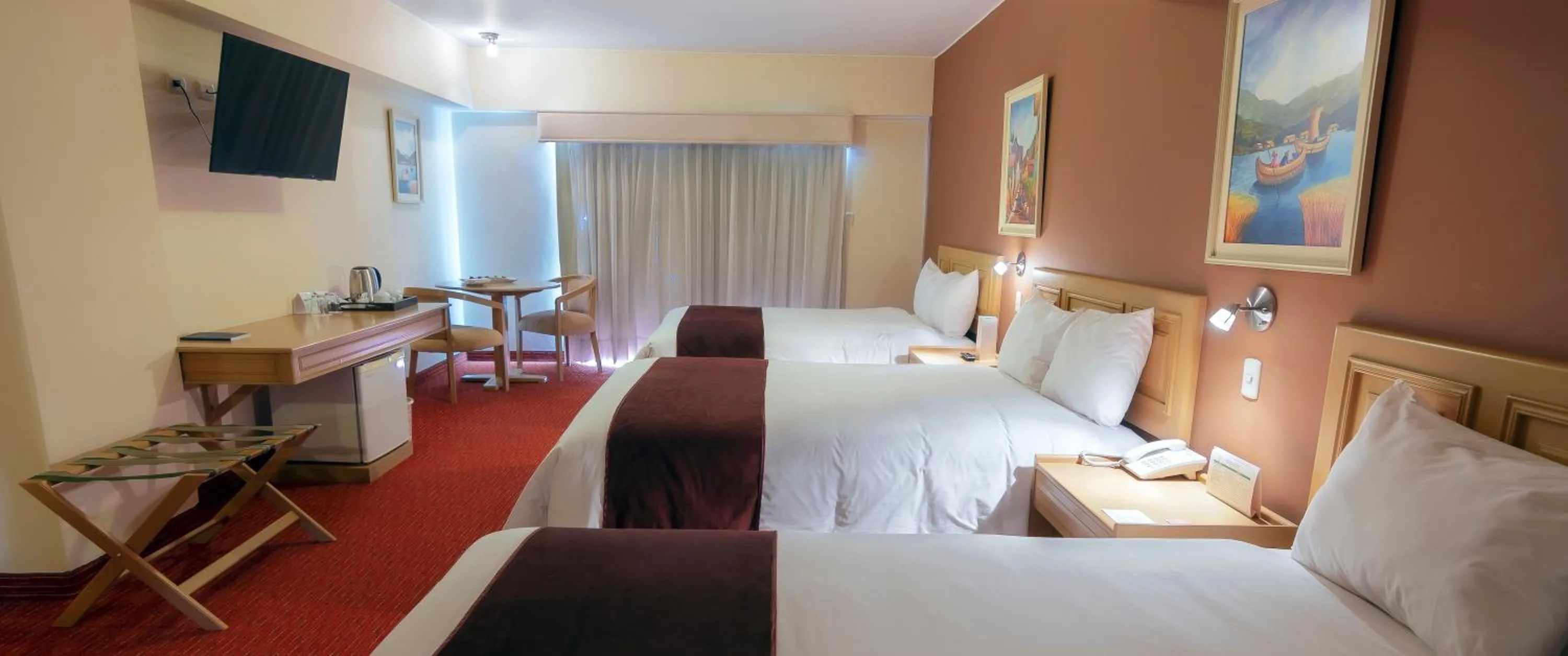 Bed in Hotel Jose Antonio Puno