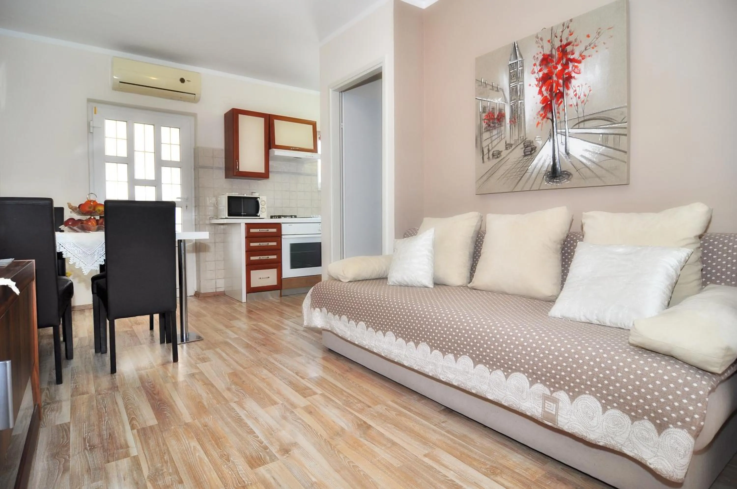 Living room, Bed in Villa Vanilla with Heated Pool