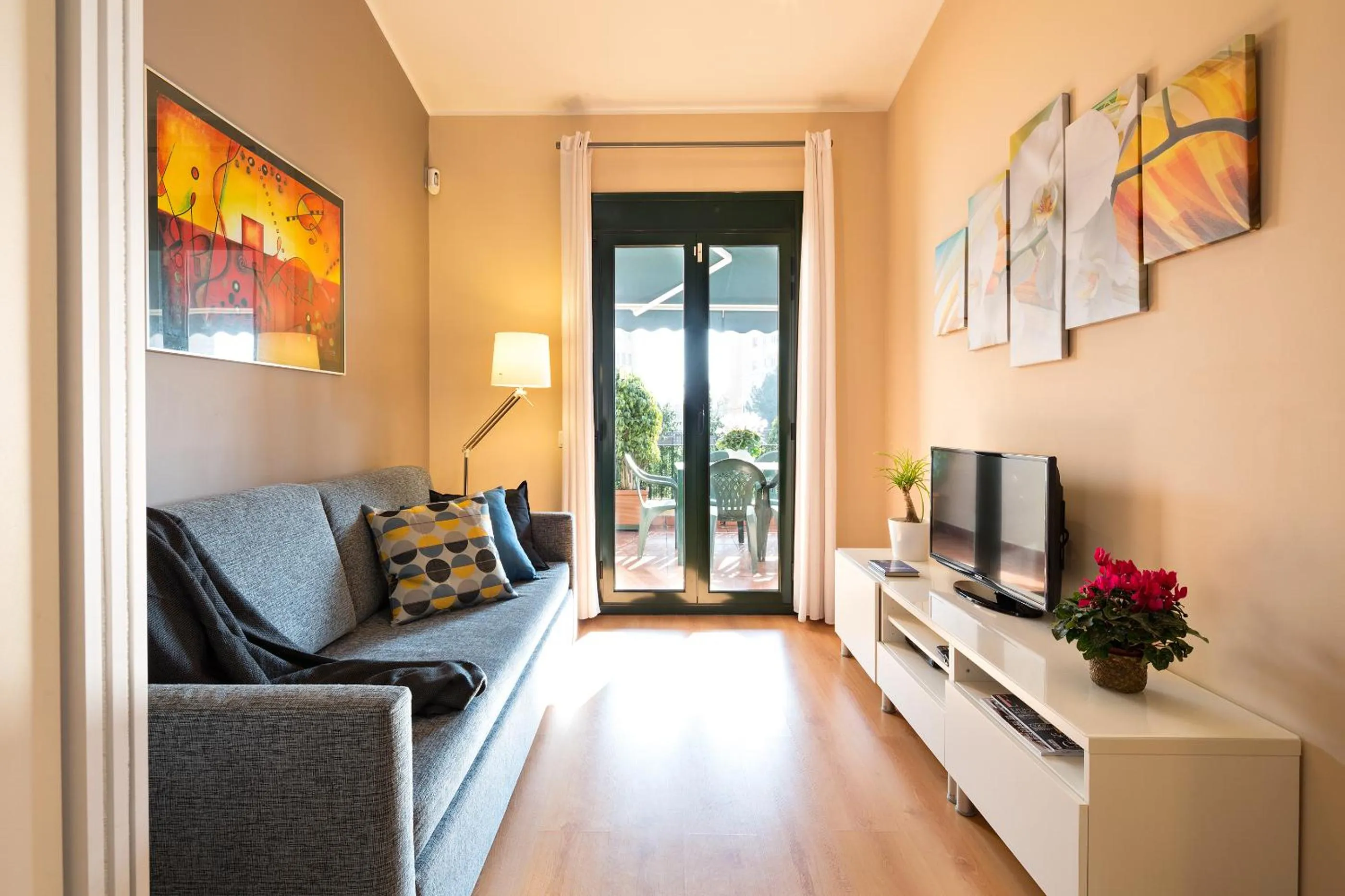 Seating area in Lugaris Rambla Apartments