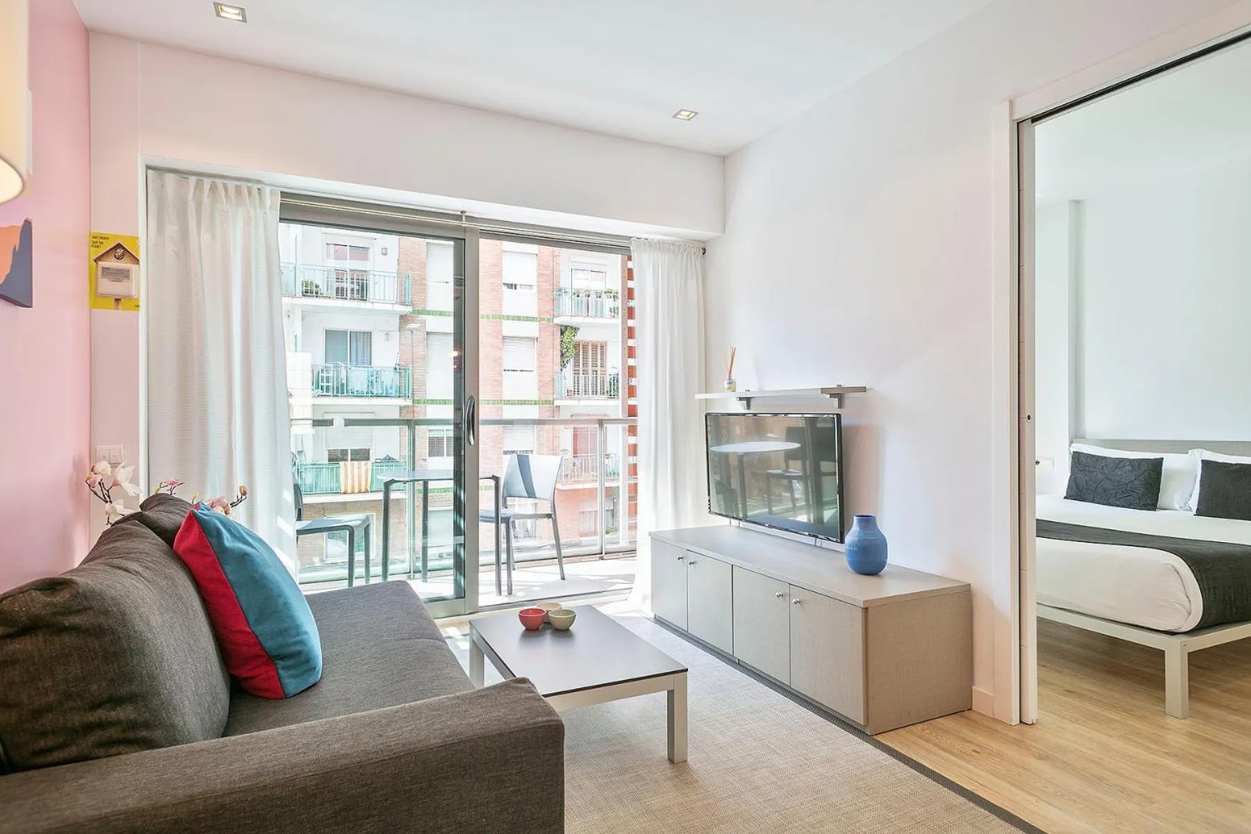 Living room in Lugaris Rambla Apartments