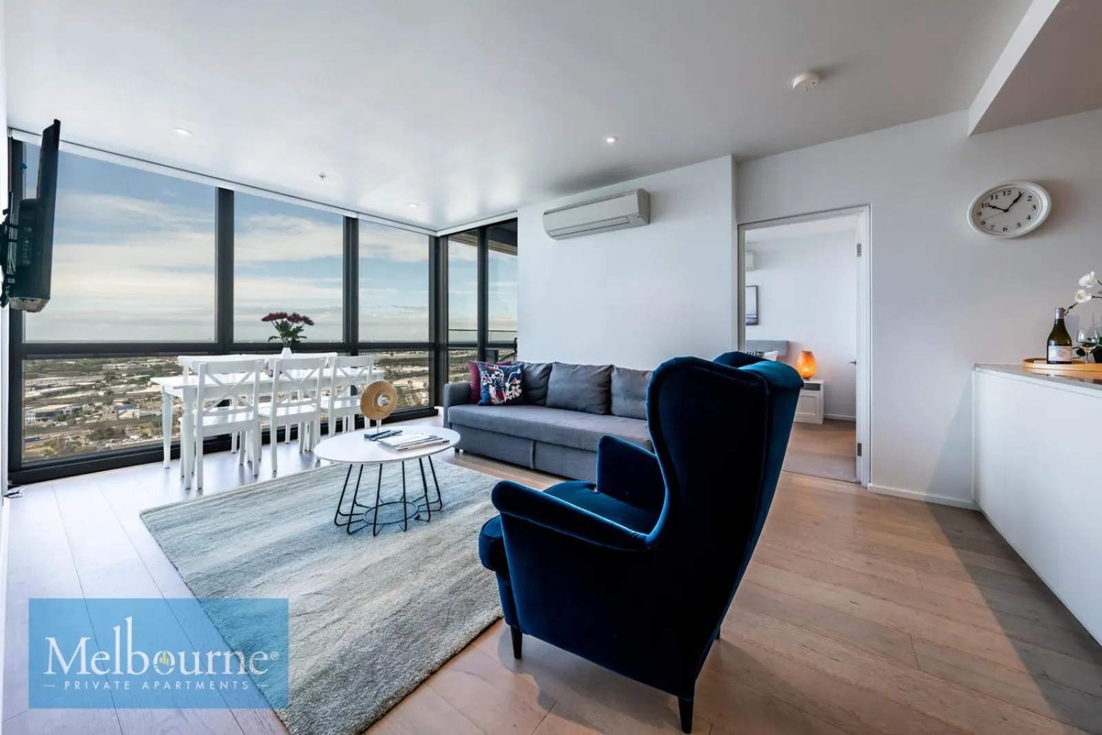 Living room in Melbourne Private Apartments - Collins Street Waterfront, Docklands