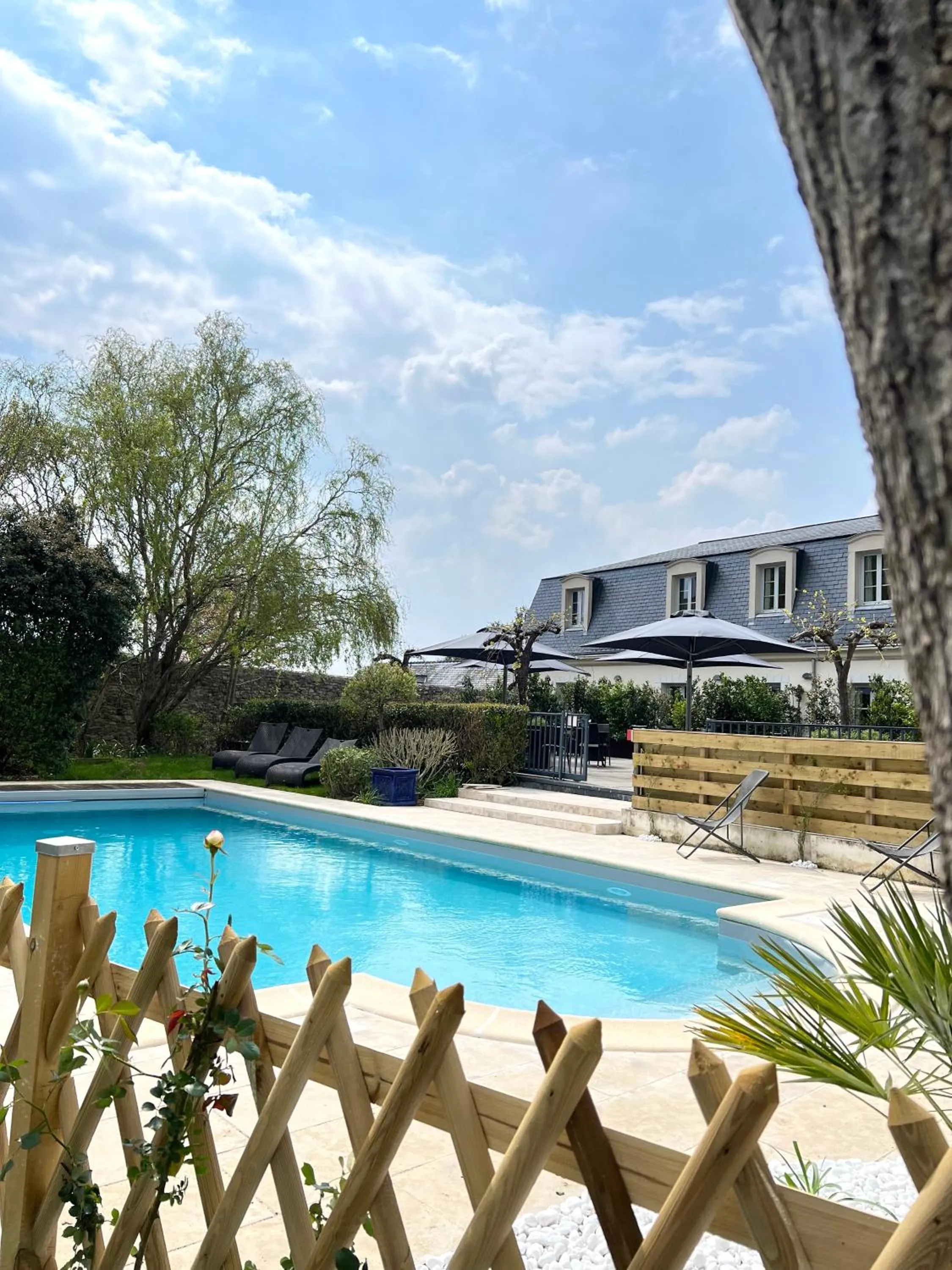 Swimming pool in Hôtel Restaurants & Spa Perier Du Bignon