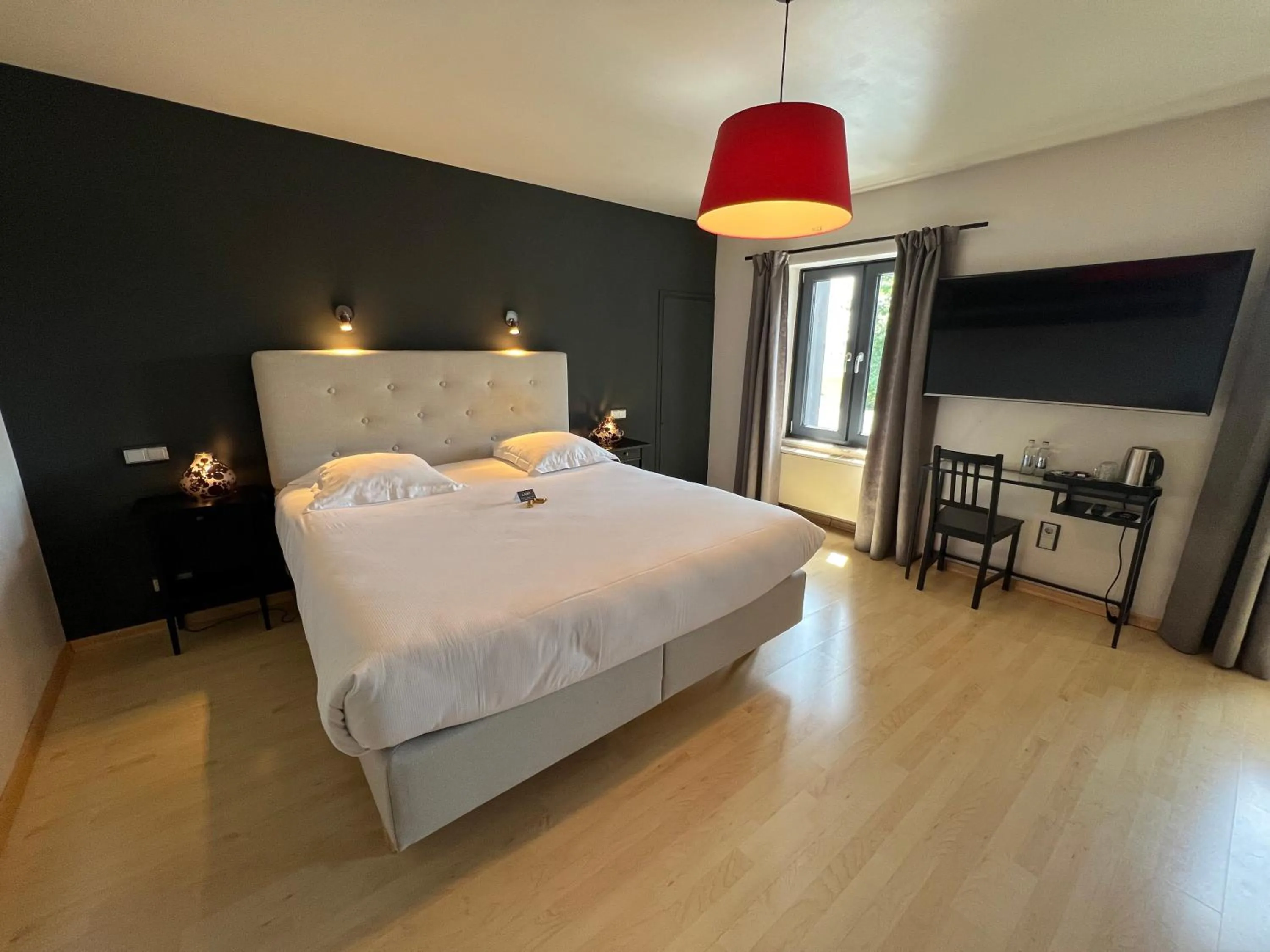 Bedroom, Bed in Hôtel Restaurant Lamy