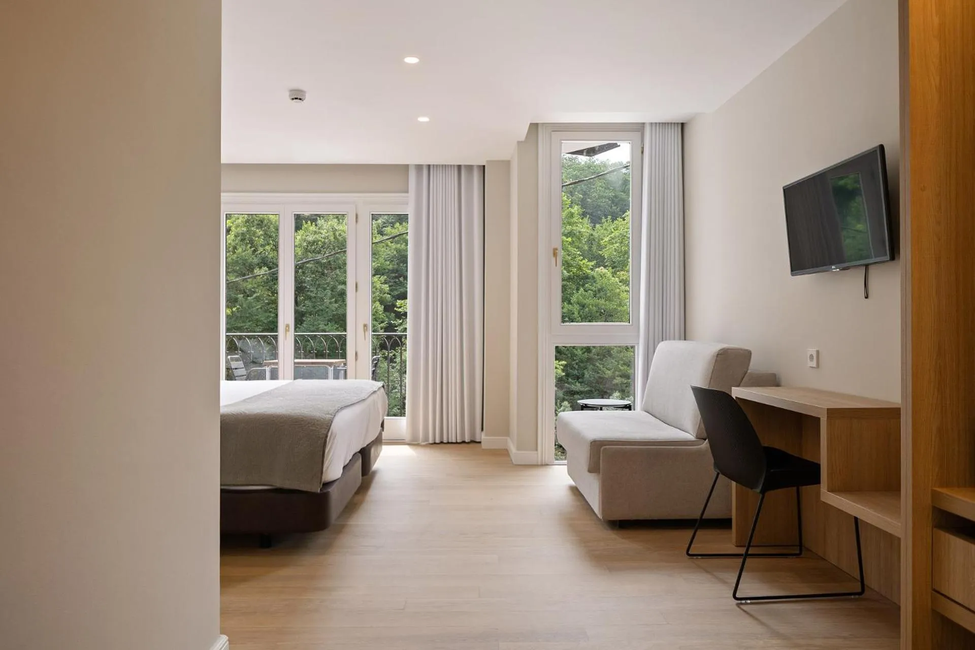 Bed in Hotel Venta de Etxalar