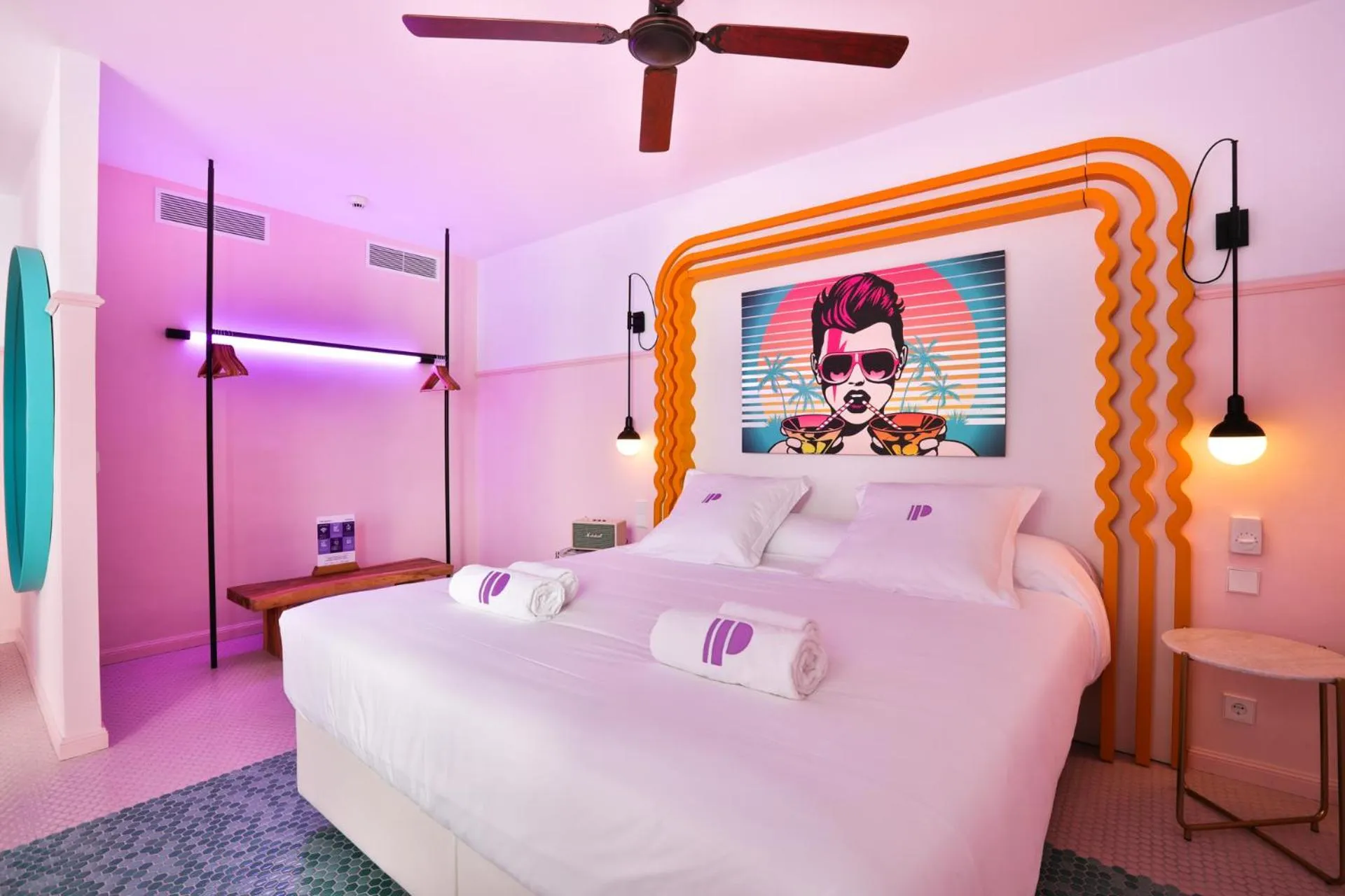 Shower, Bed in Paradiso Ibiza Art Hotel - Adults Only