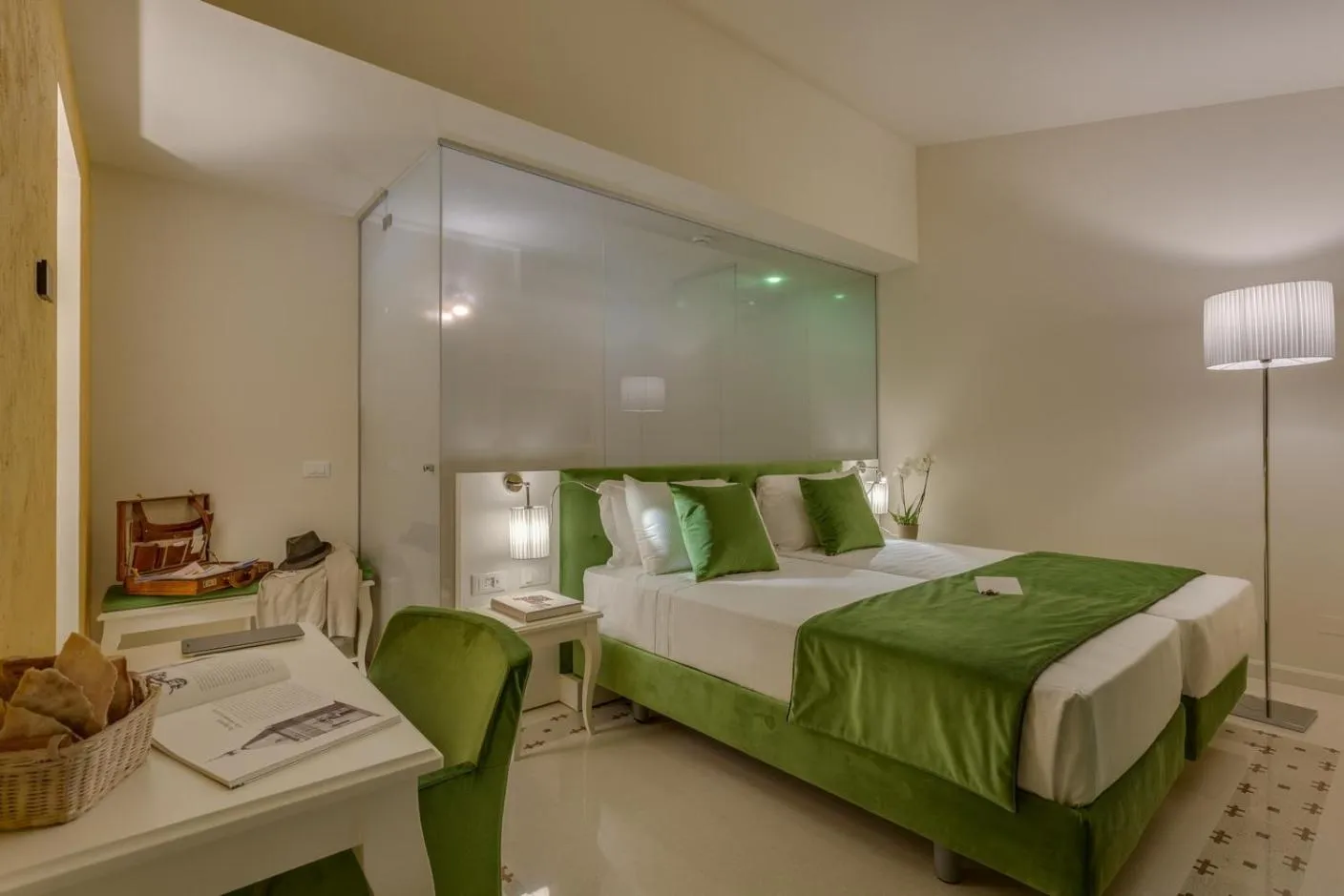 Bathroom, Bed in Battistero Residenza d'Epoca