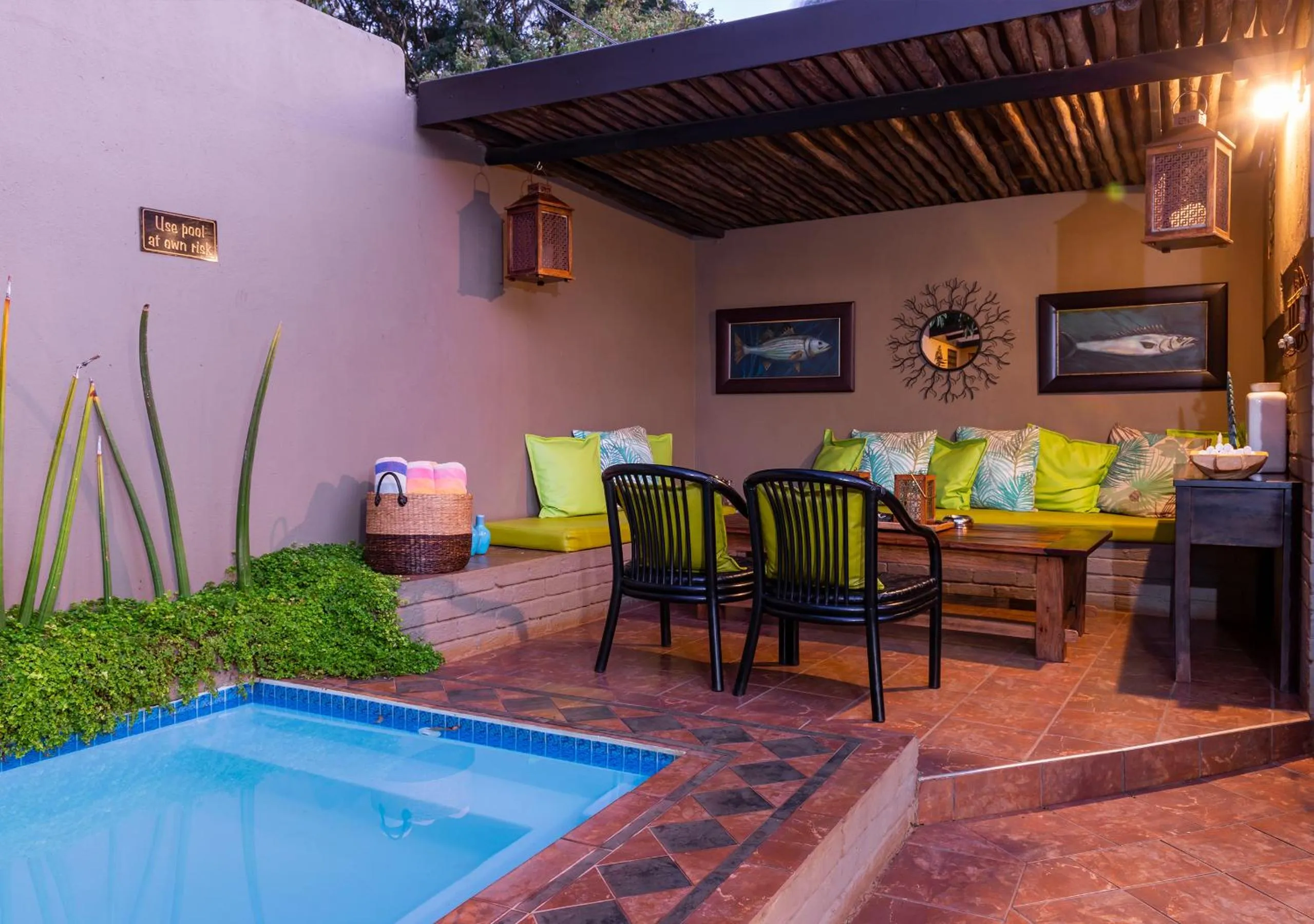 Patio in Ama Zulu Guesthouse & Safaris