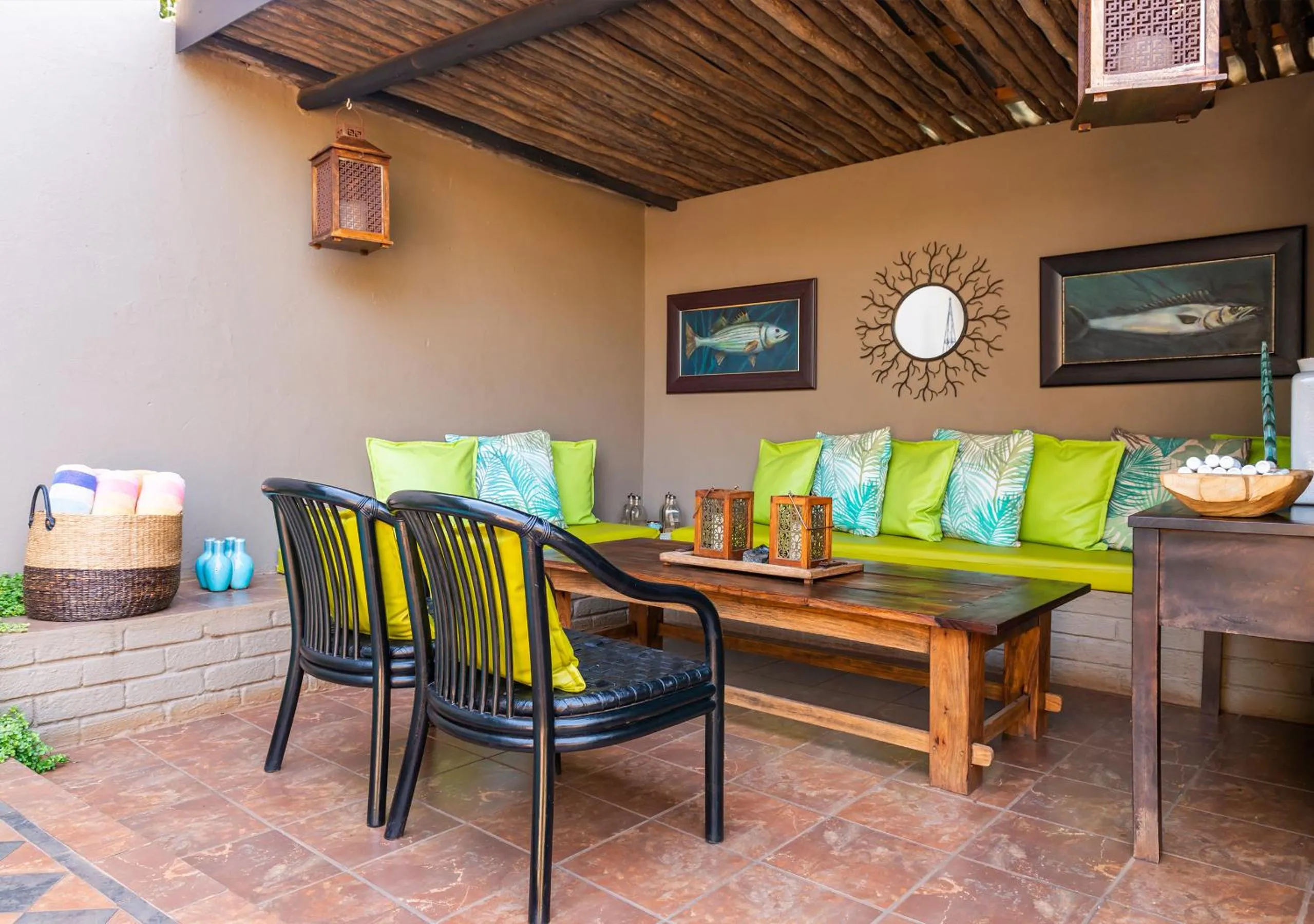 Seating area in Ama Zulu Guesthouse & Safaris