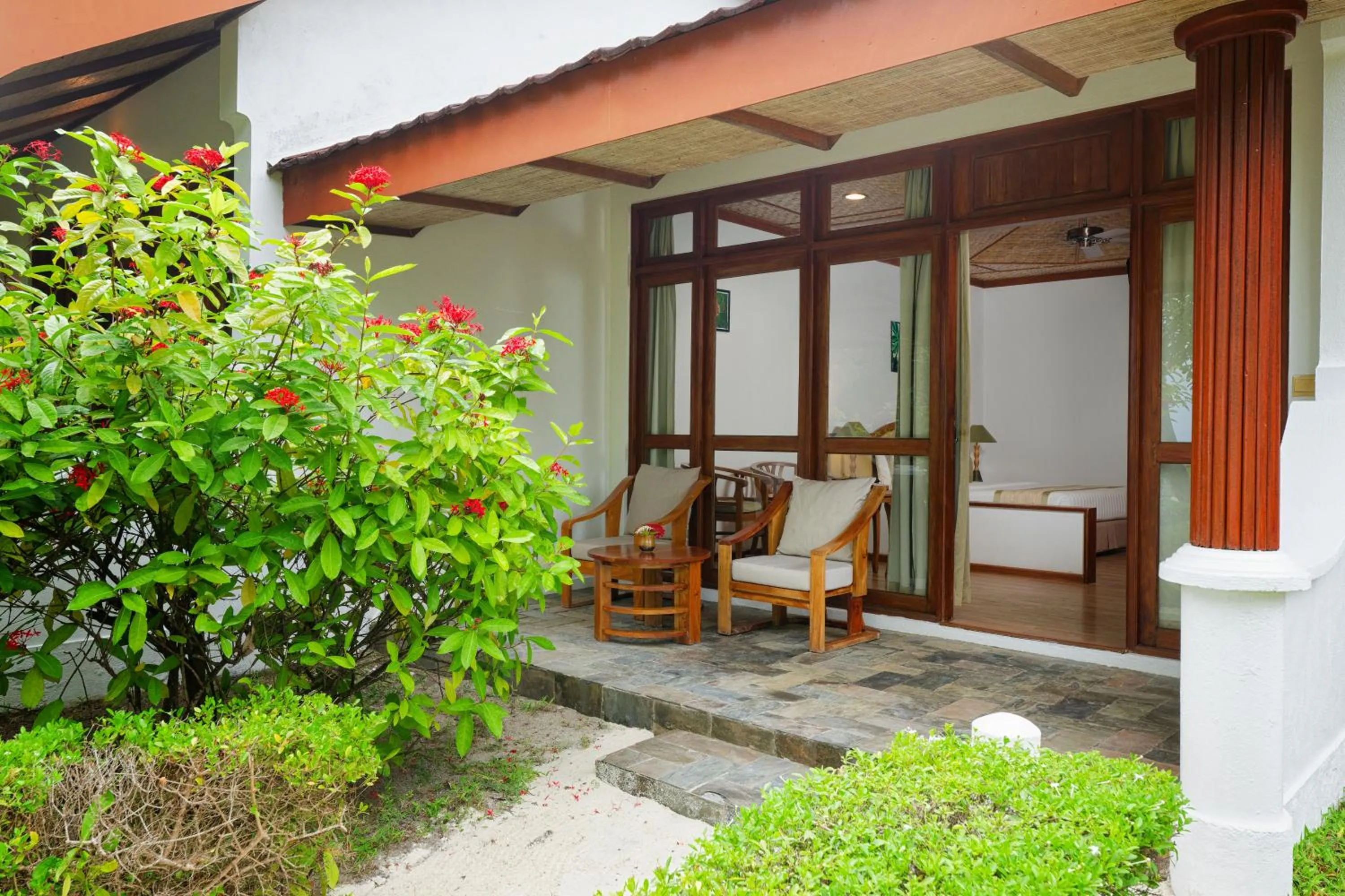 Patio in Bandos Maldives