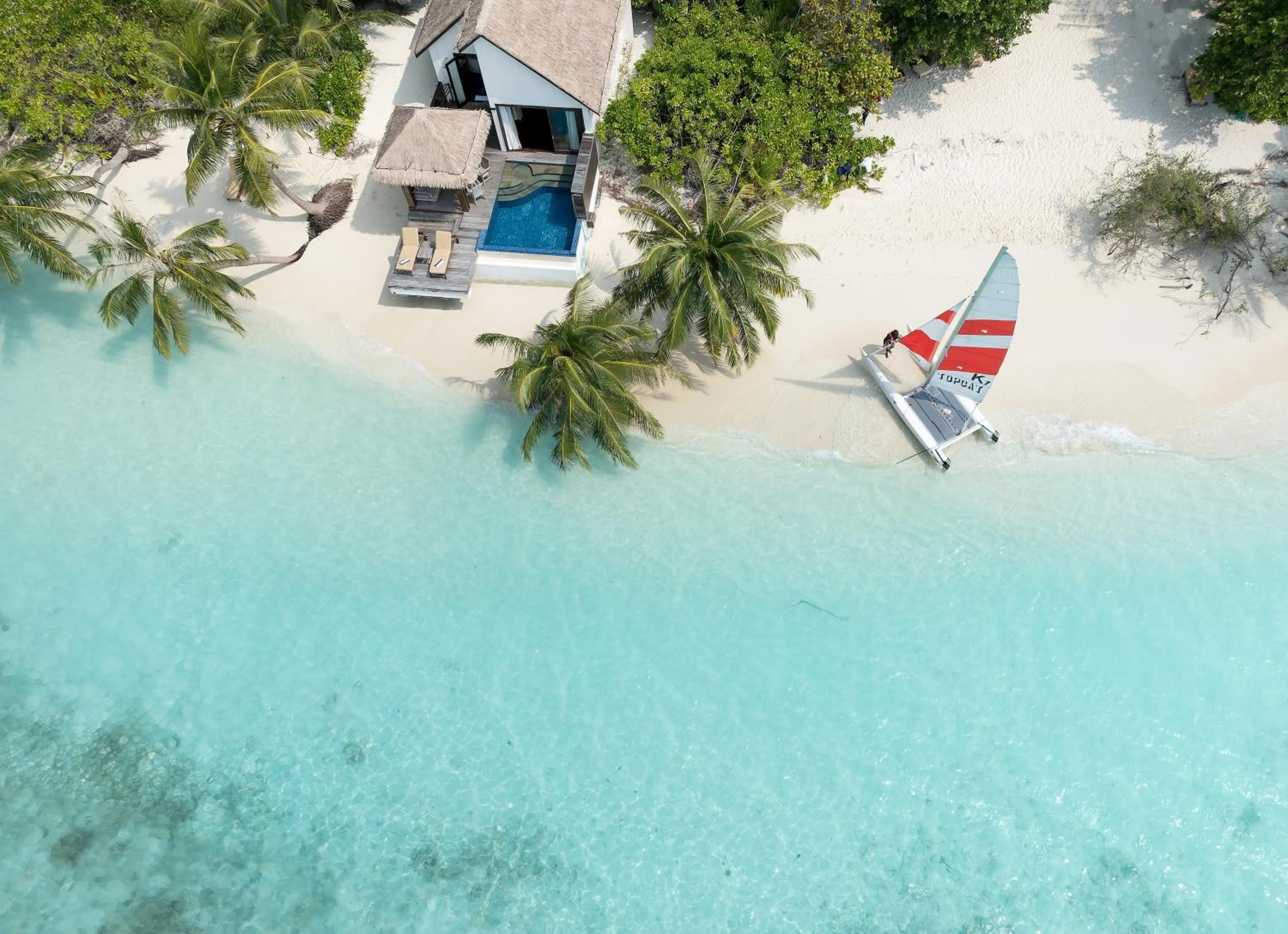 Natural landscape in Bandos Maldives
