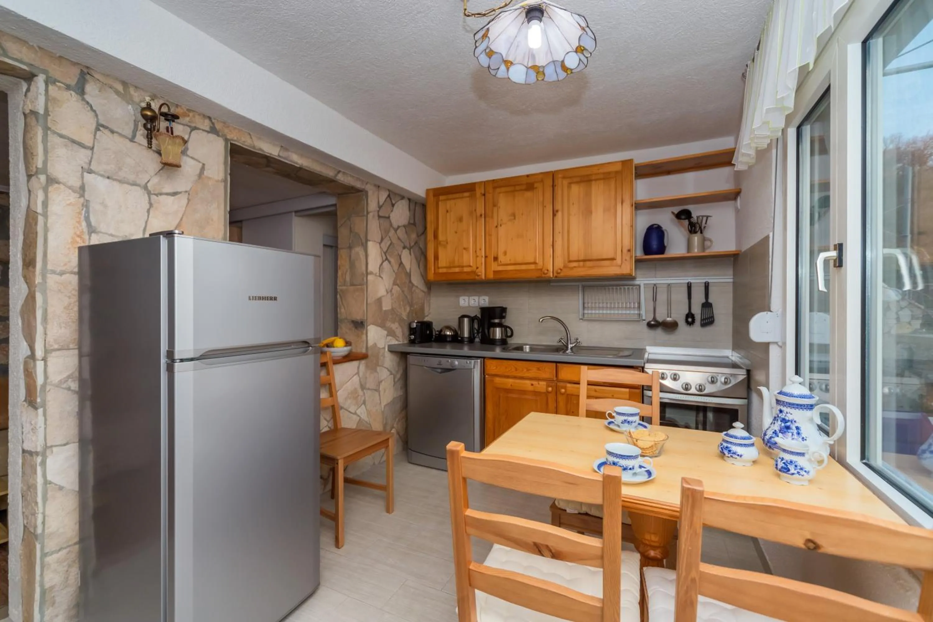 Kitchen or kitchenette in Apartments Mirian