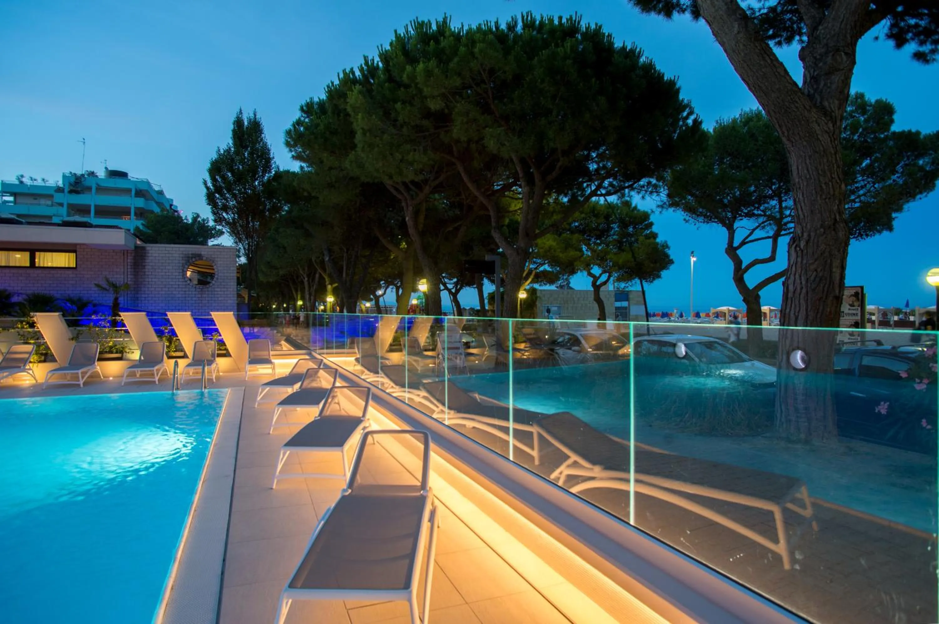 Pool view in Grand Hotel Playa