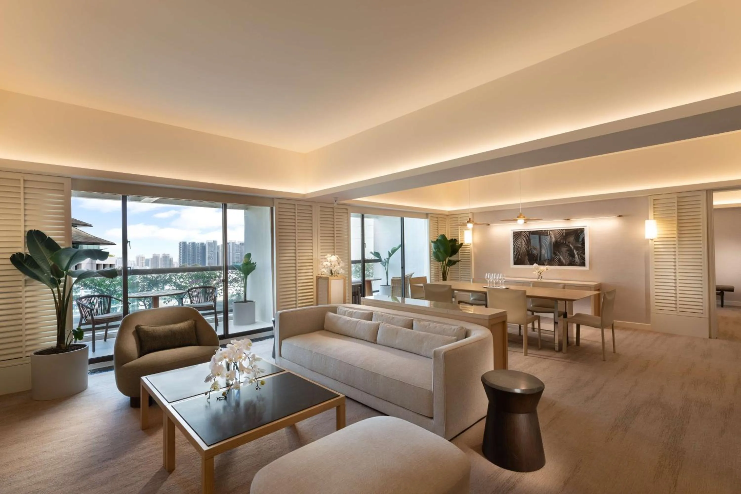 Living room in Conrad Singapore Orchard