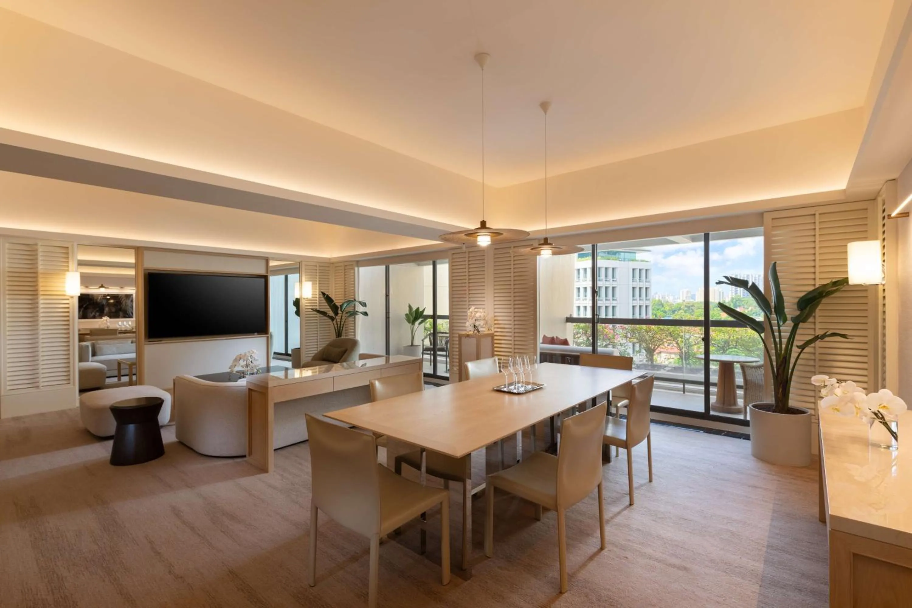 Living room in Conrad Singapore Orchard