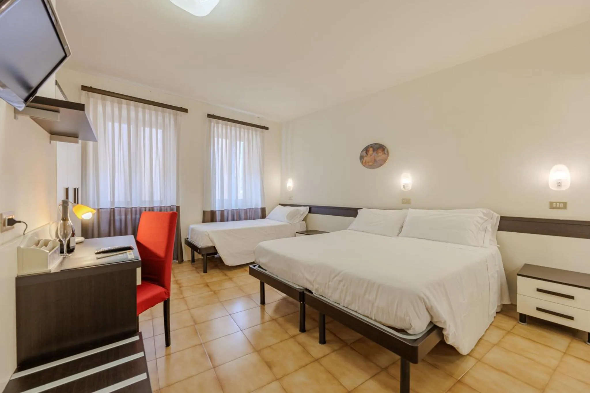 Bedroom, Bed in Hotel Alla Torre