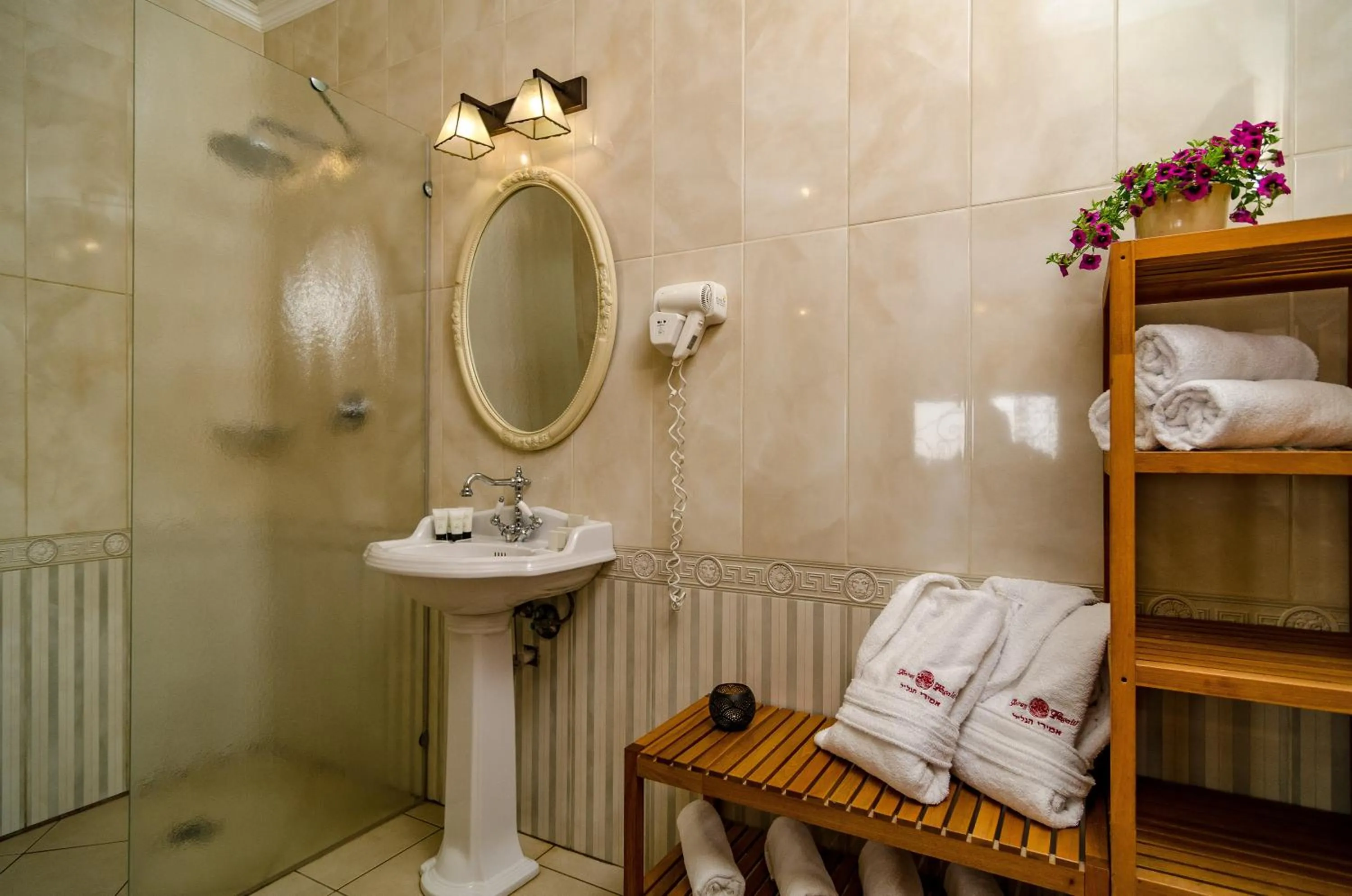 Shower in Amirey Hagalil Boutique Hotel