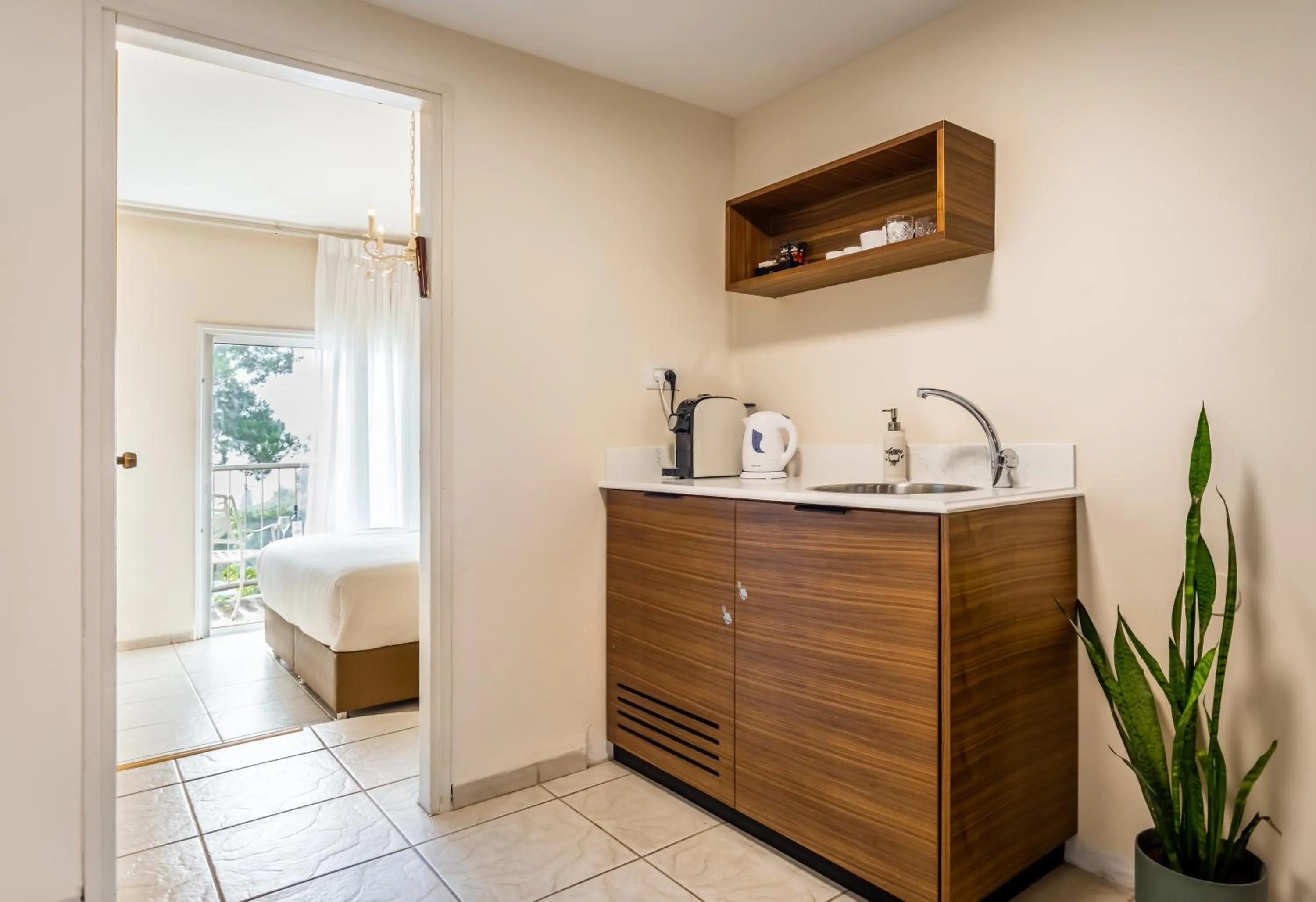 Kitchen or kitchenette in Amirey Hagalil Boutique Hotel