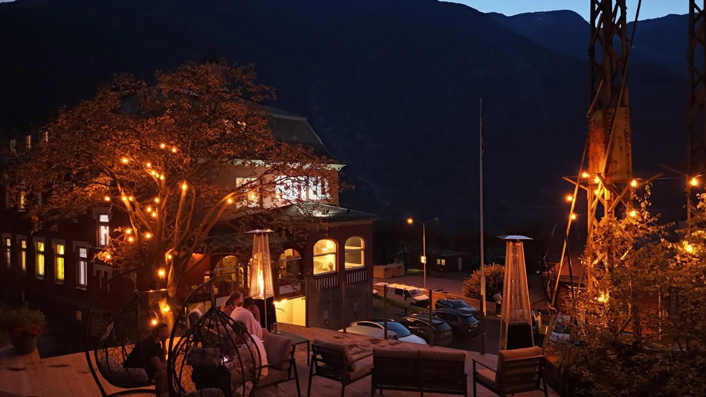 Patio in Tyssedal Hotel