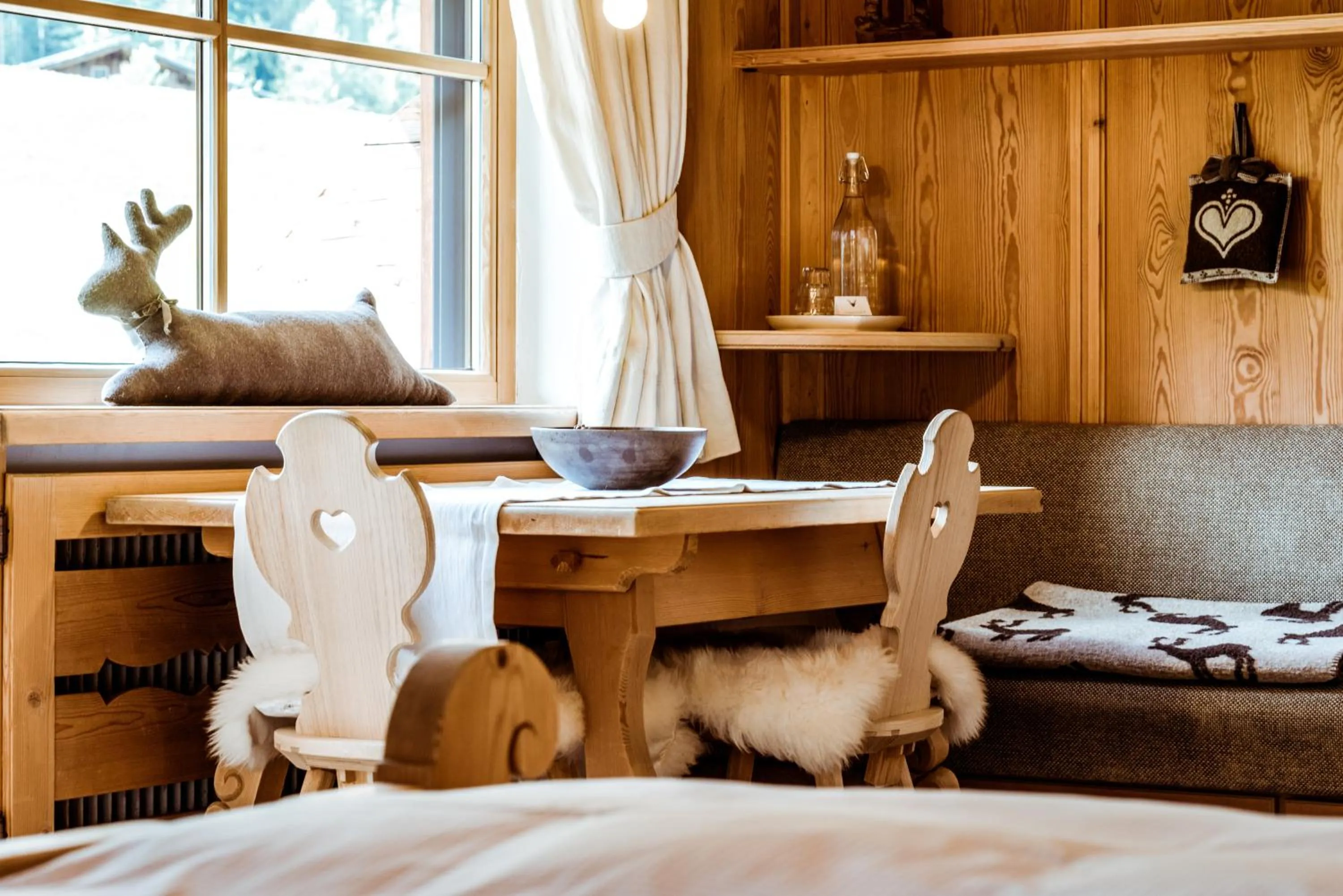 Bed in Mountain Chalet Pra Ronch