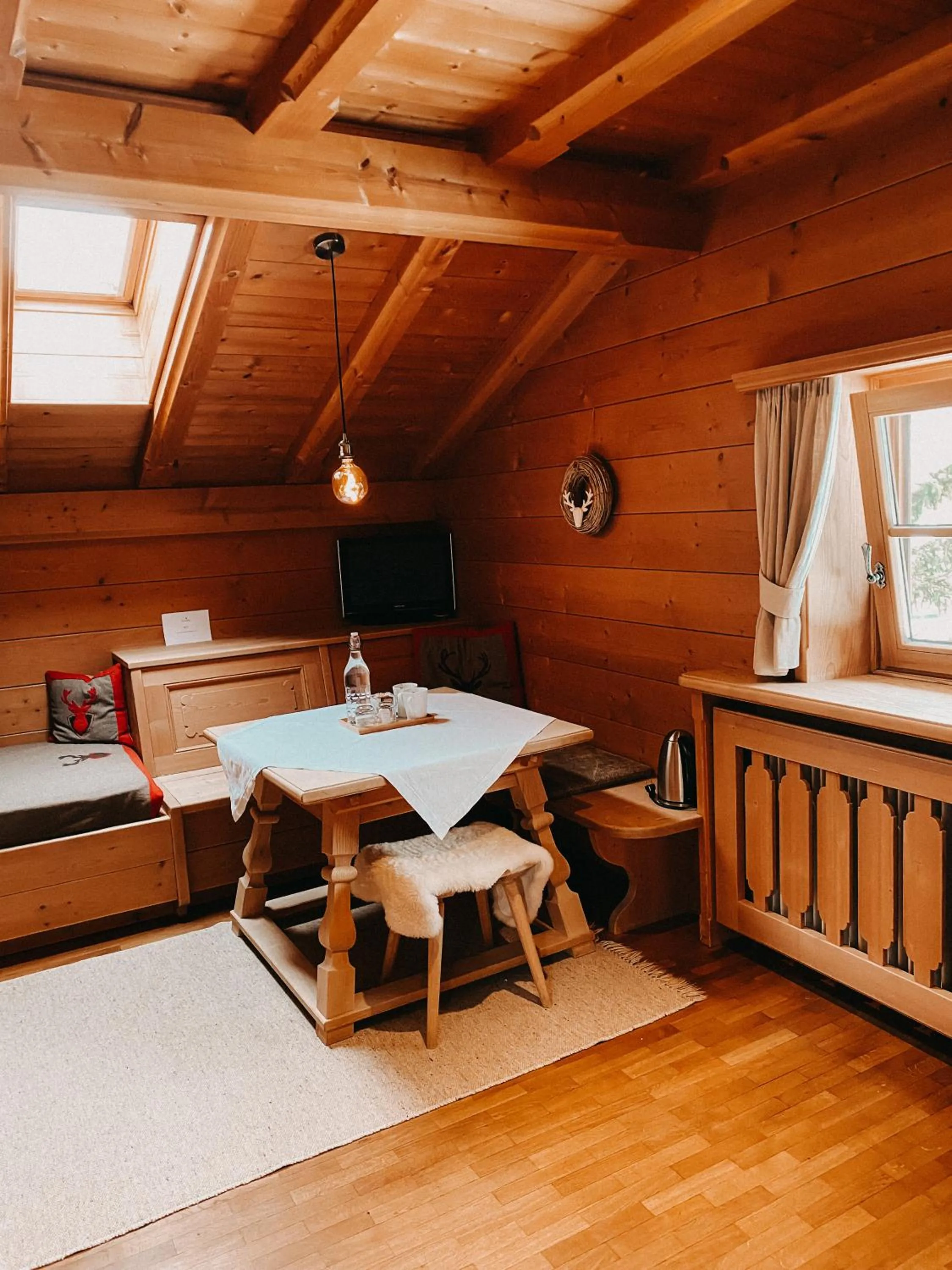 Bed in Mountain Chalet Pra Ronch