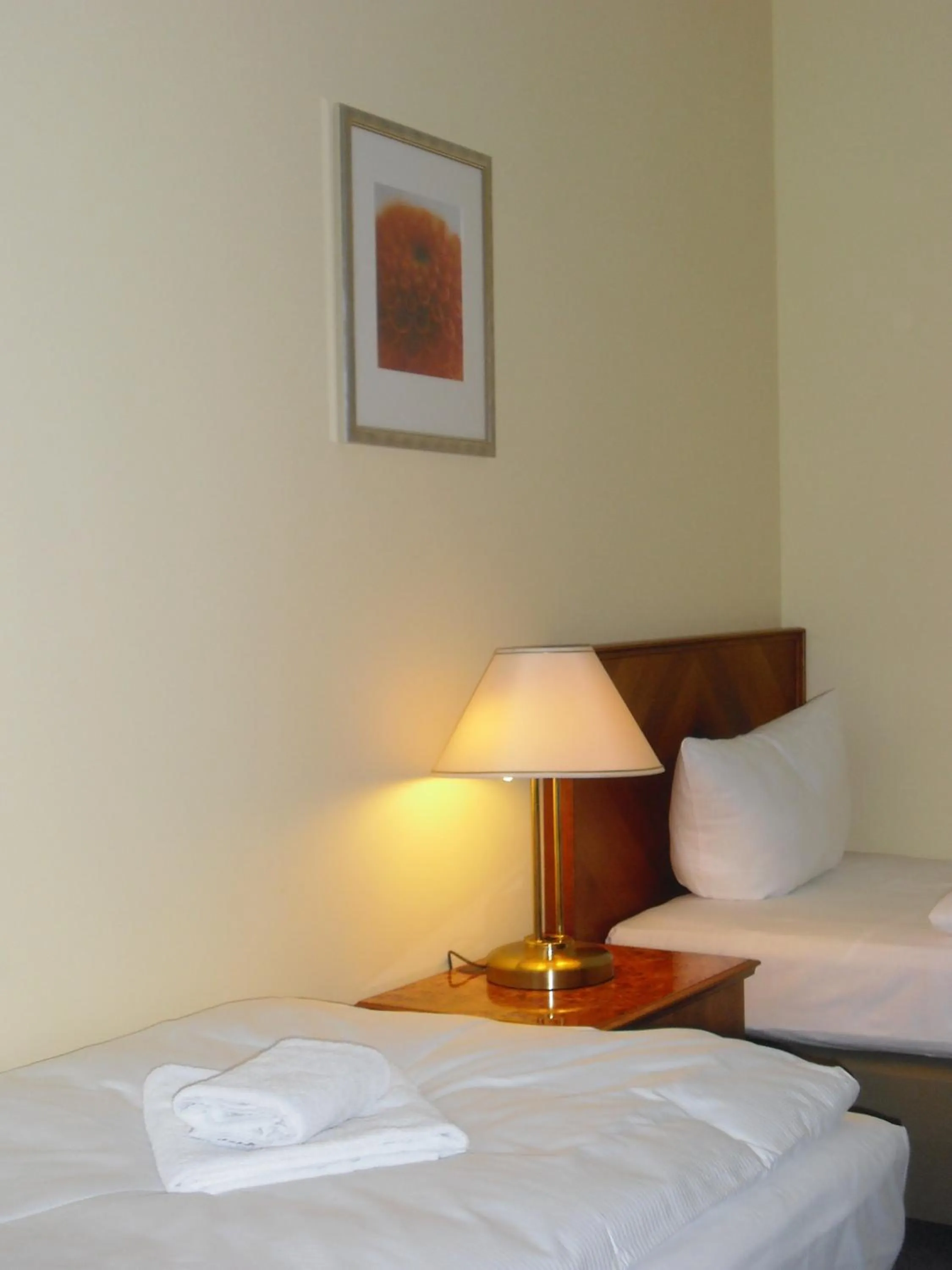 Decorative detail, Bed in Hotel Amadeus Central