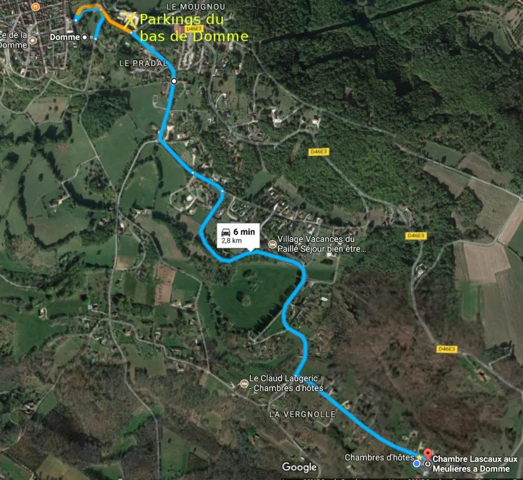 Bird's eye view in Chambre Lascaux aux Meulieres a Domme