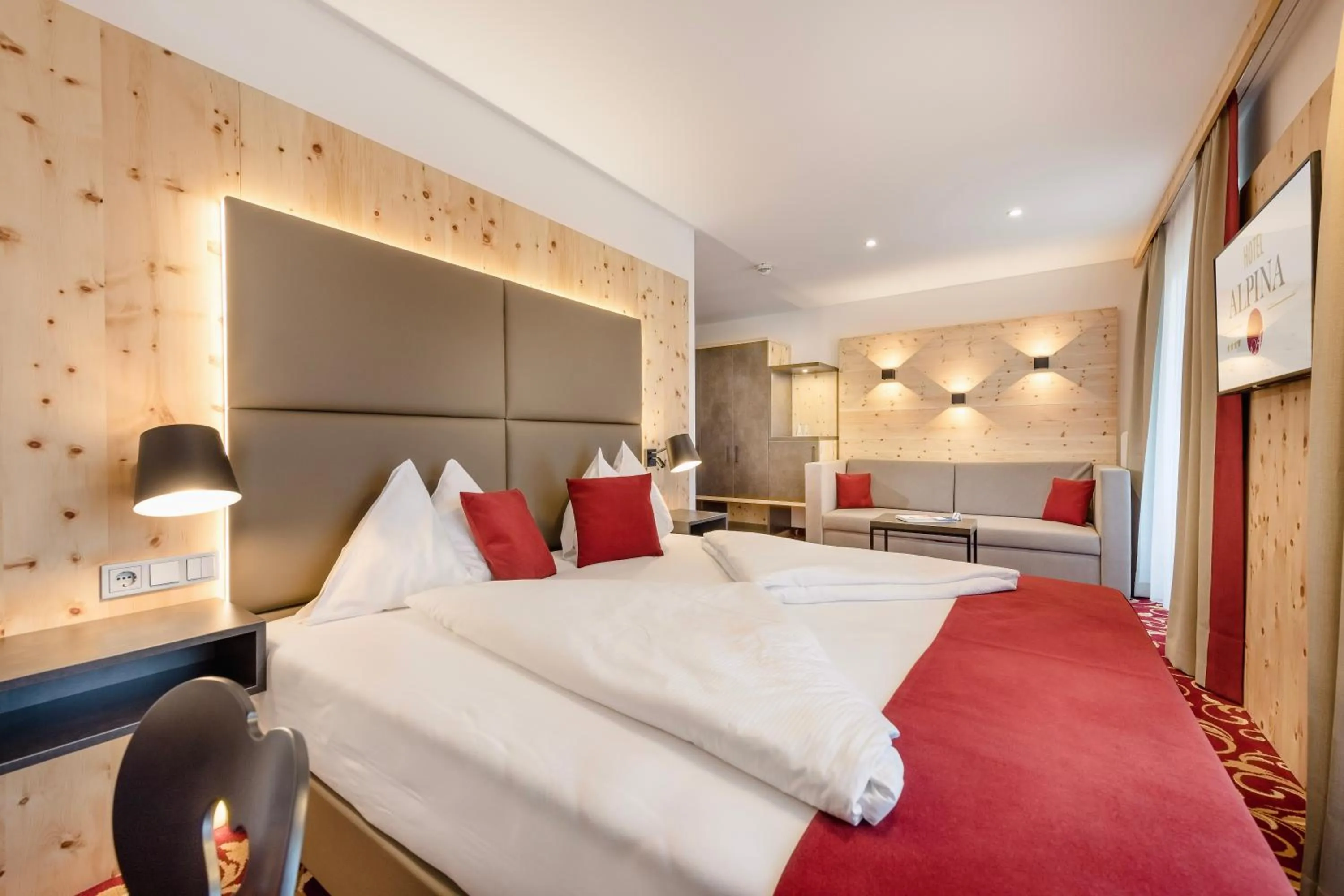 TV and multimedia, Bed in Hotel Alpina - Thermenhotels Gastein