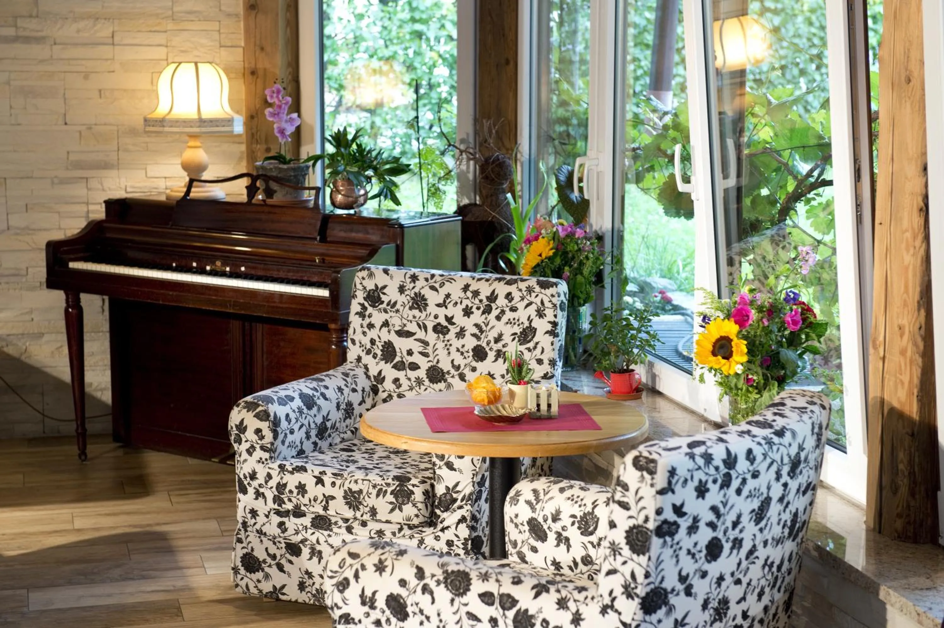 Communal lounge/ TV room in Hotel Wiesenegg