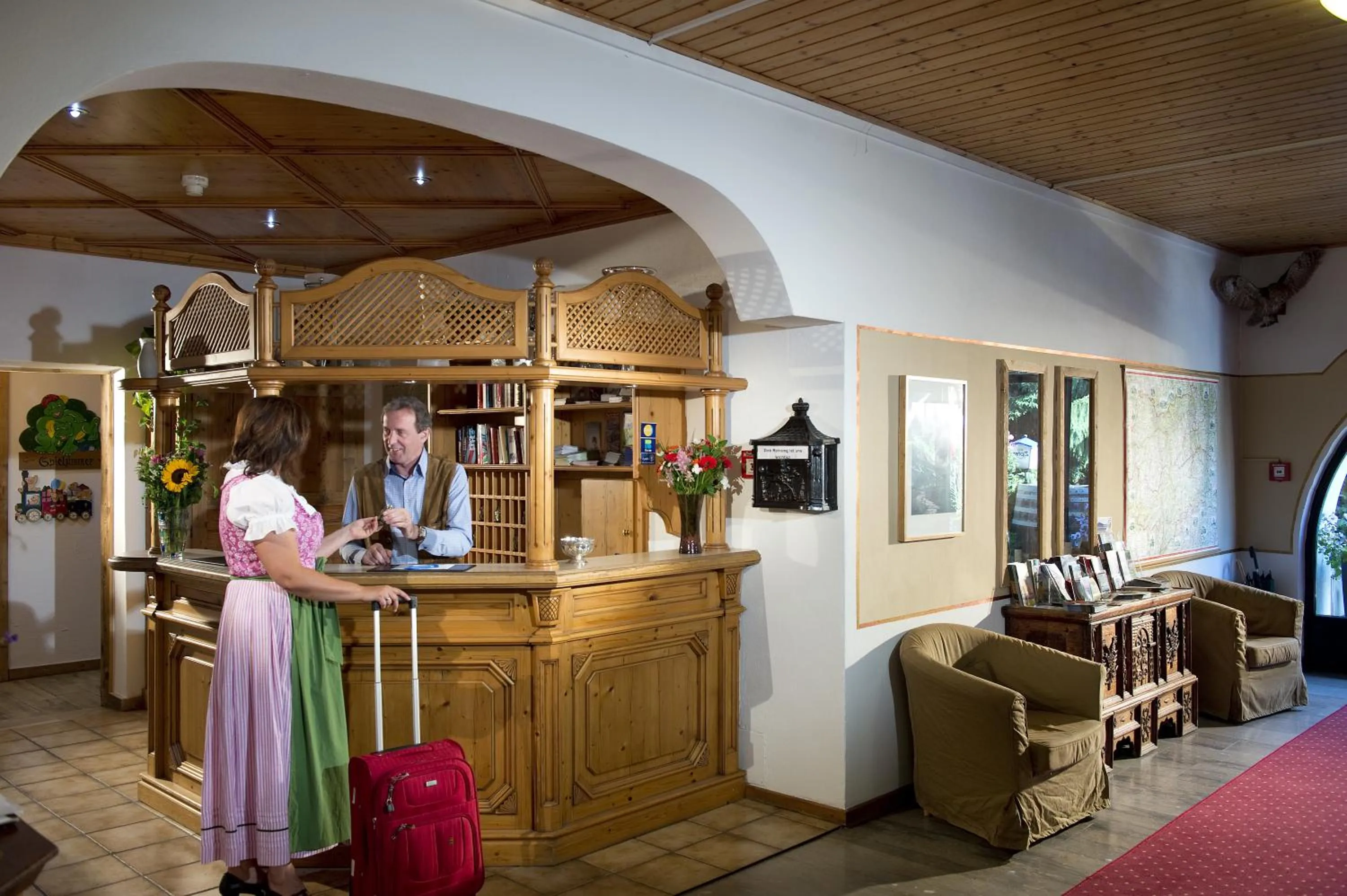 Lobby or reception in Hotel Wiesenegg