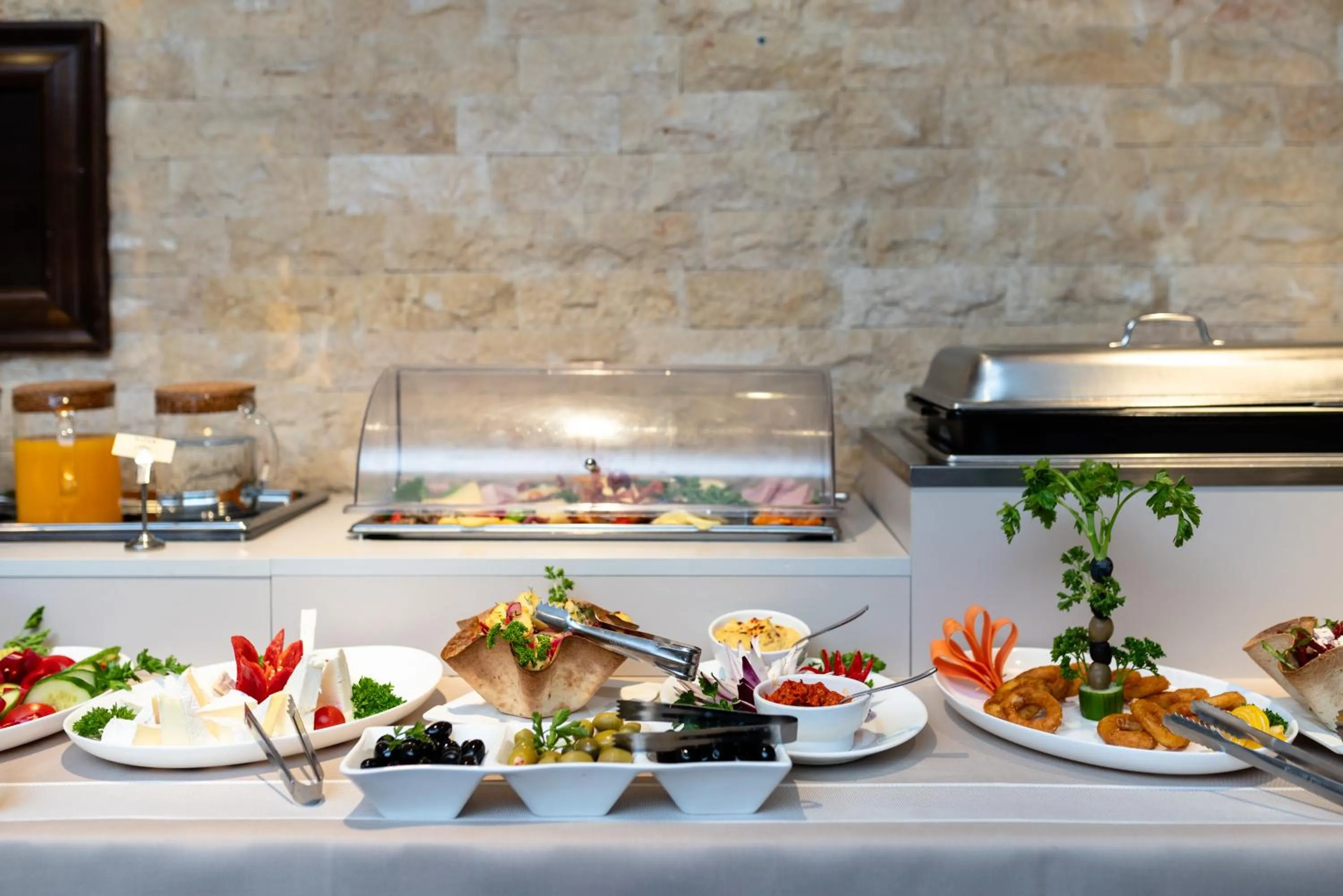 Buffet breakfast in Acapulco Hotel