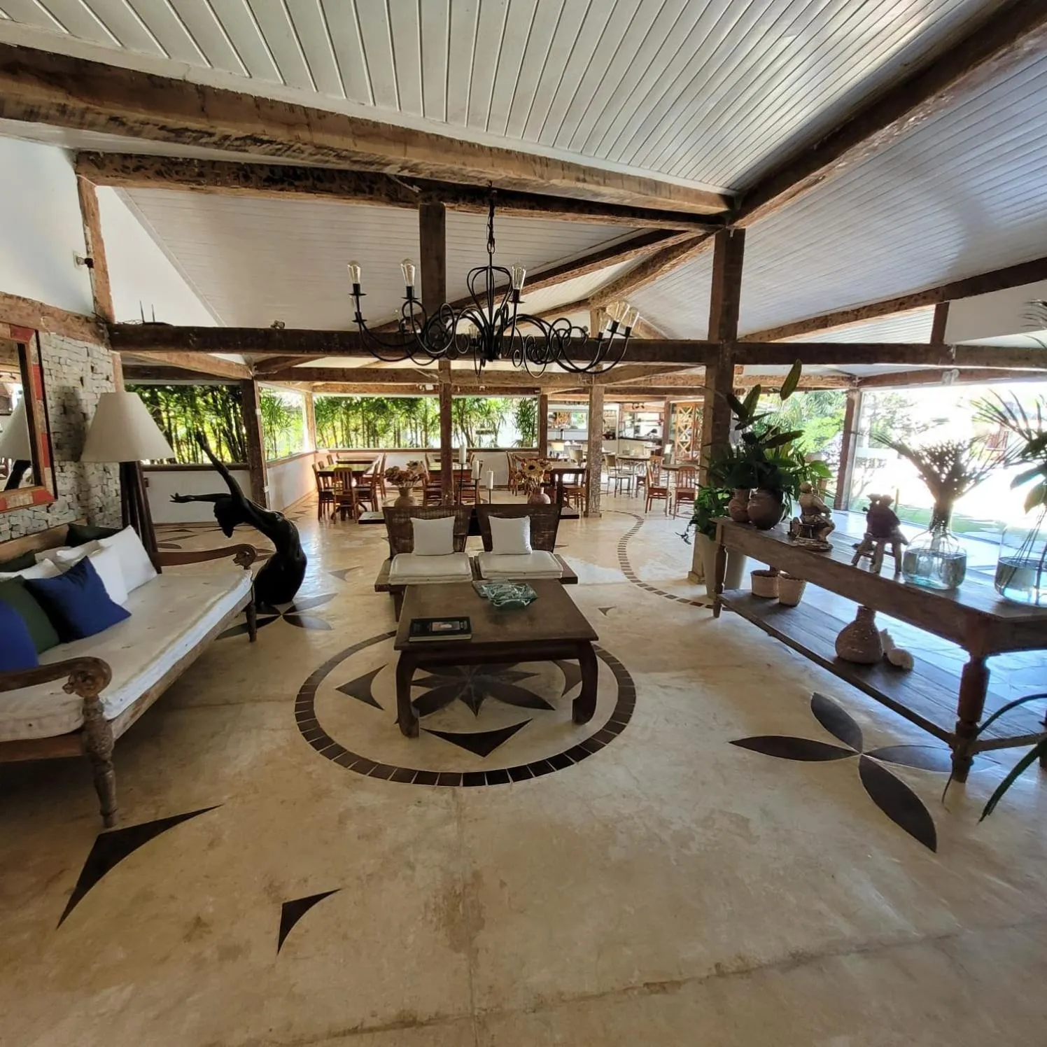 Living room in Pousada Casa do Catavento