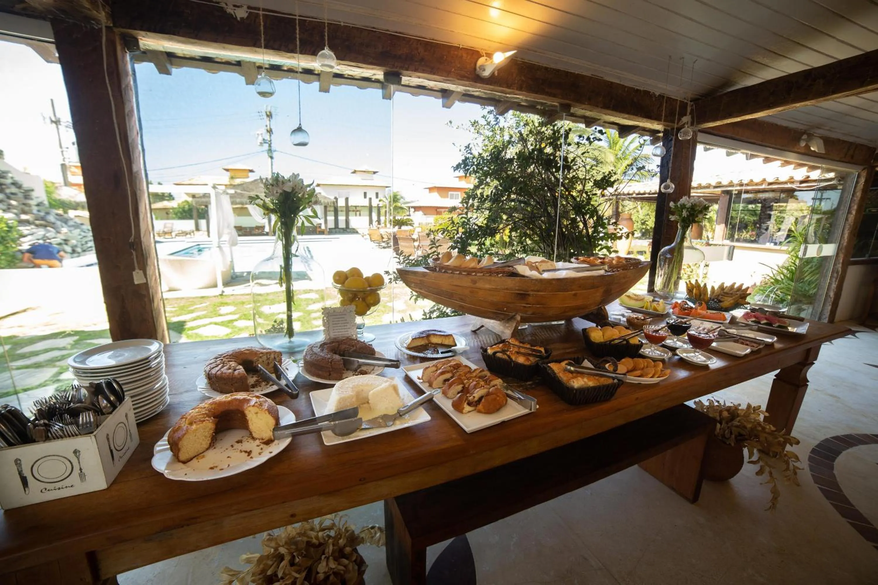 Breakfast in Pousada Casa do Catavento