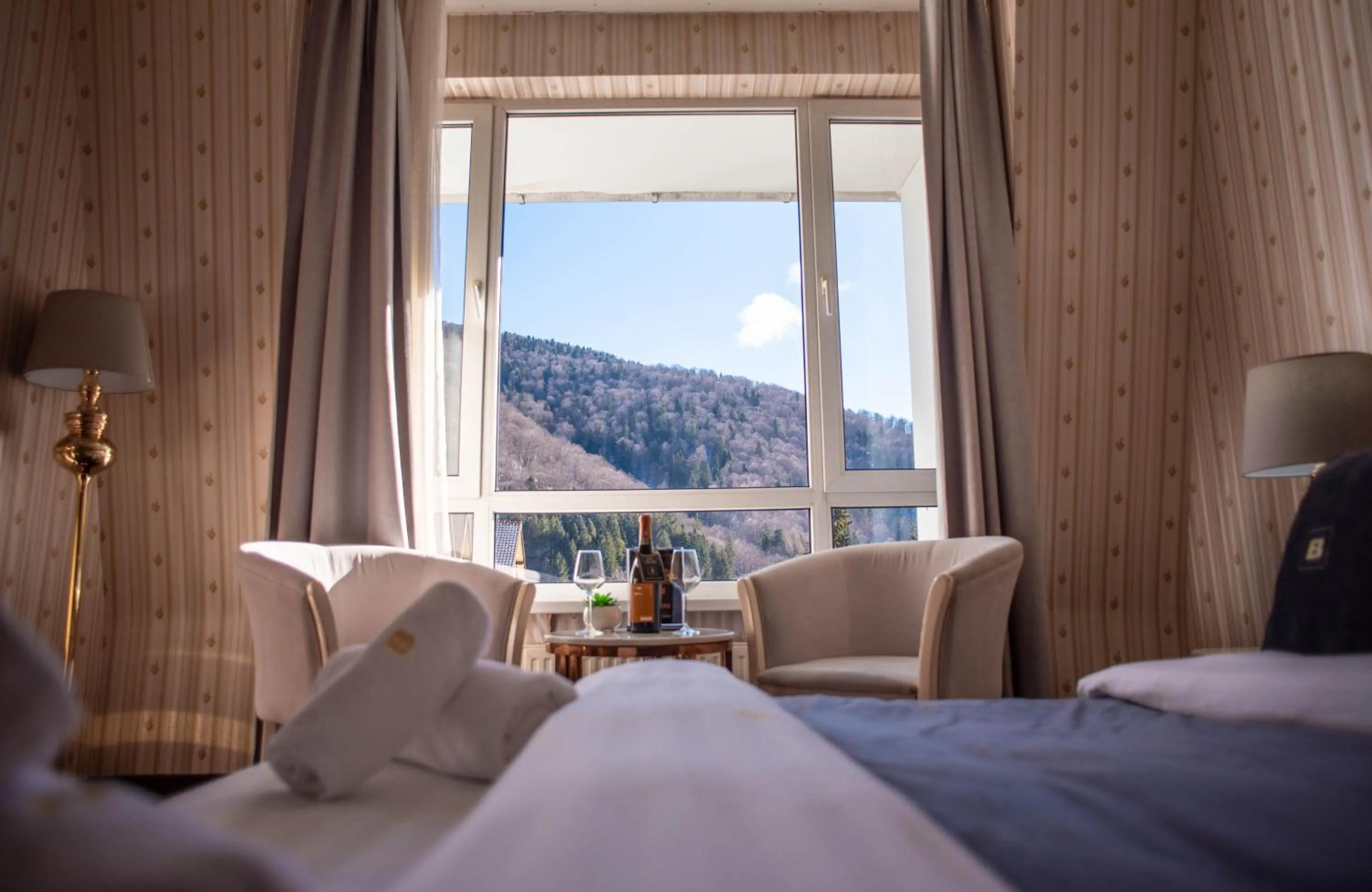 Mountain view, Bed in Hotel Carpathia