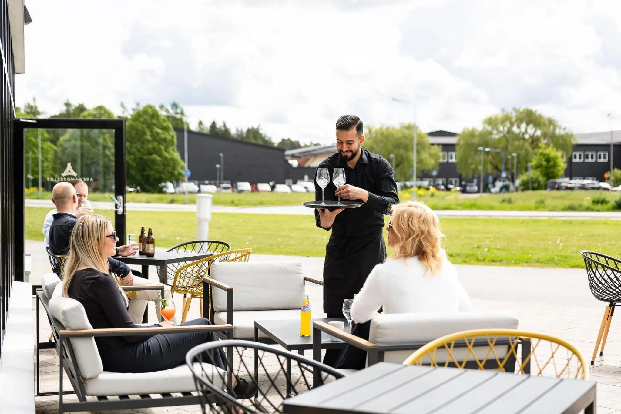 Patio in ArenaHotellet i Uppsala