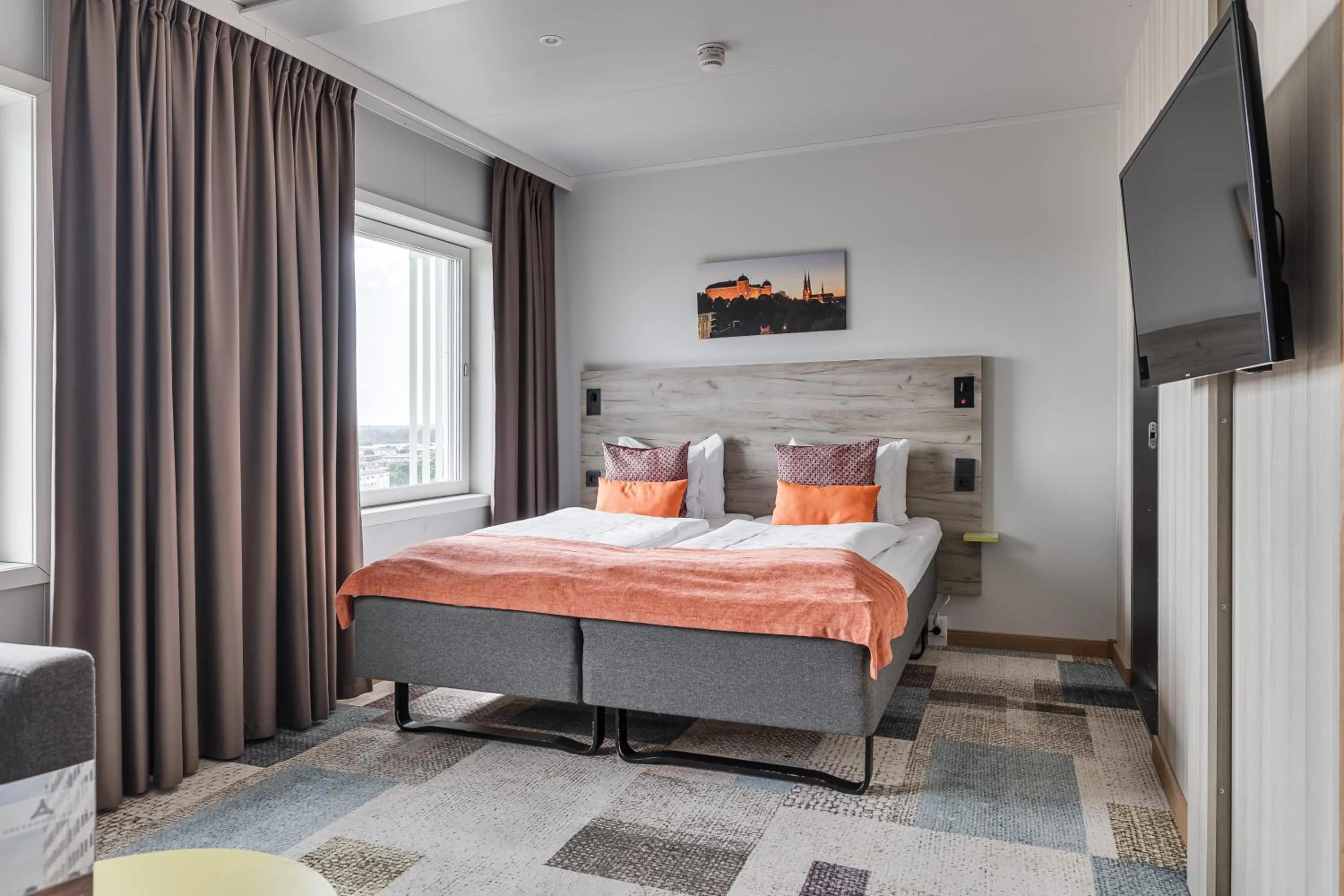 Photo of the whole room, Bed in ArenaHotellet i Uppsala