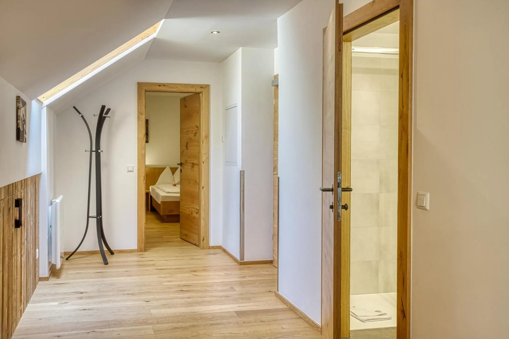 wardrobe, Bed in Hotel Alte Post