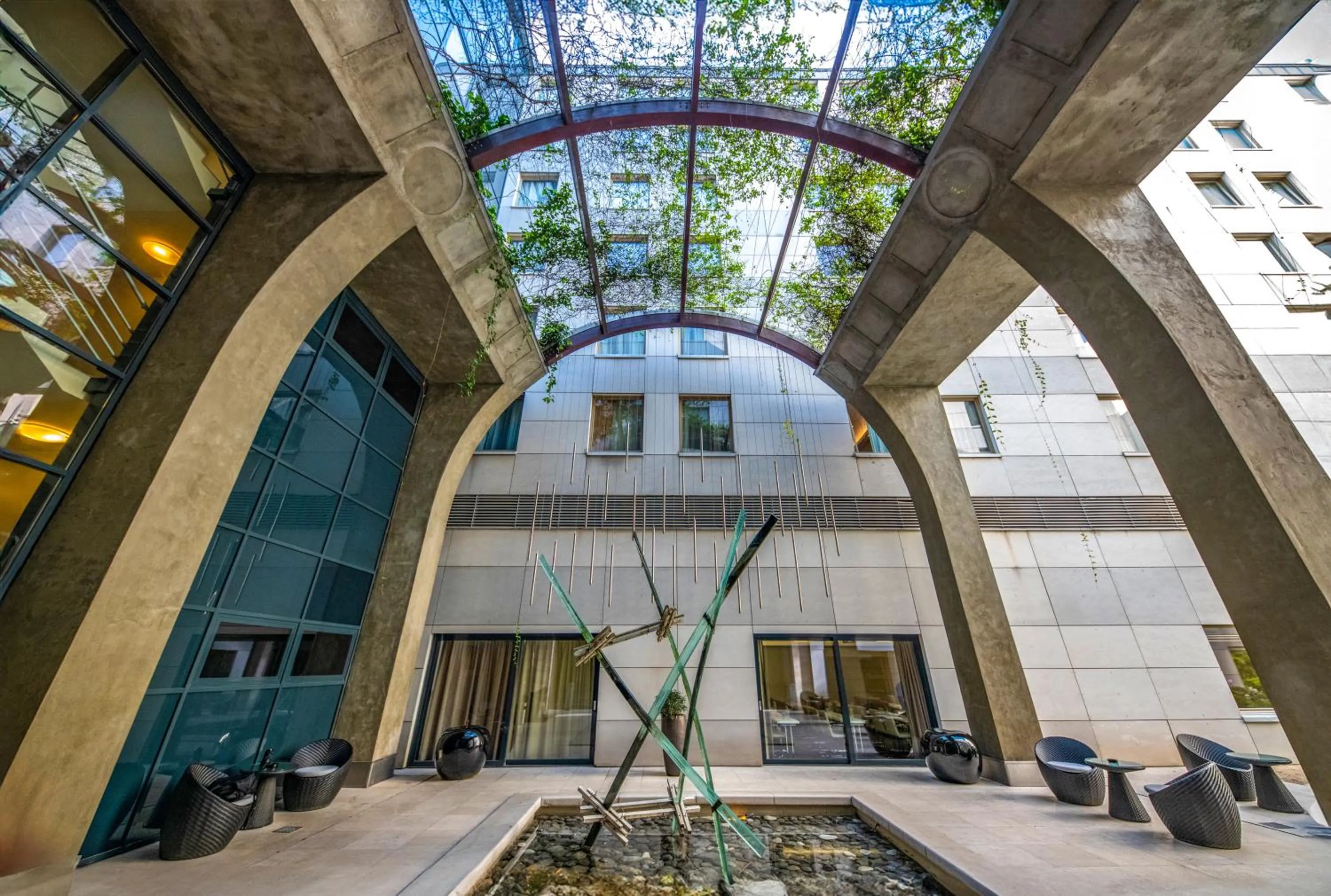 Garden in Continental Hotel Budapest