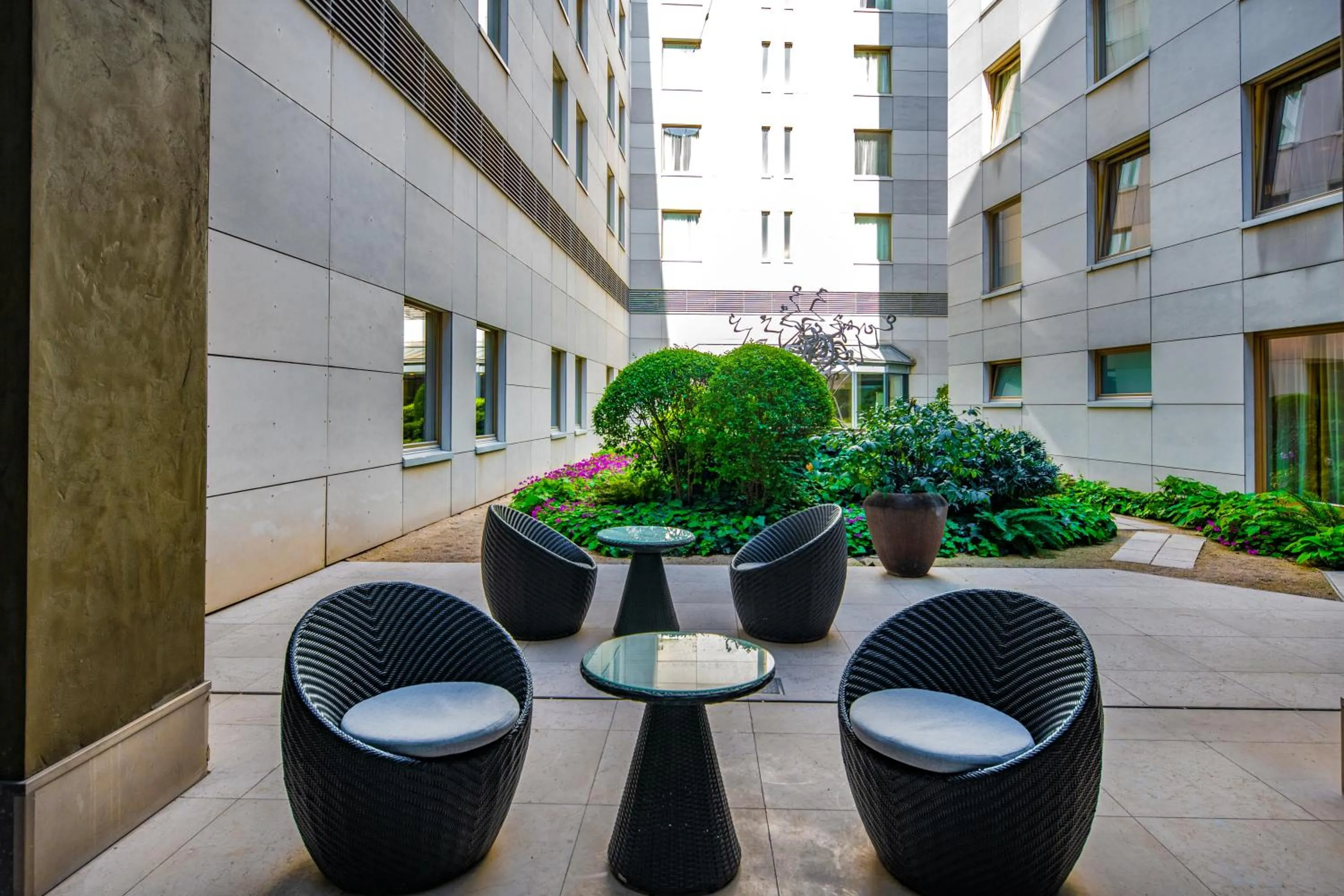 Garden in Continental Hotel Budapest