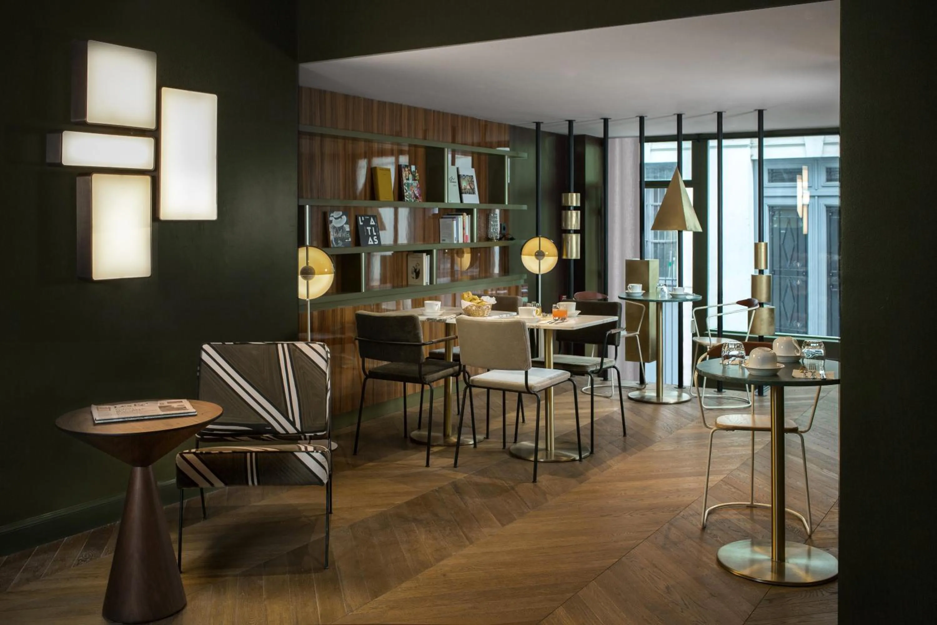 Lobby or reception in Hôtel Louvre Piemont