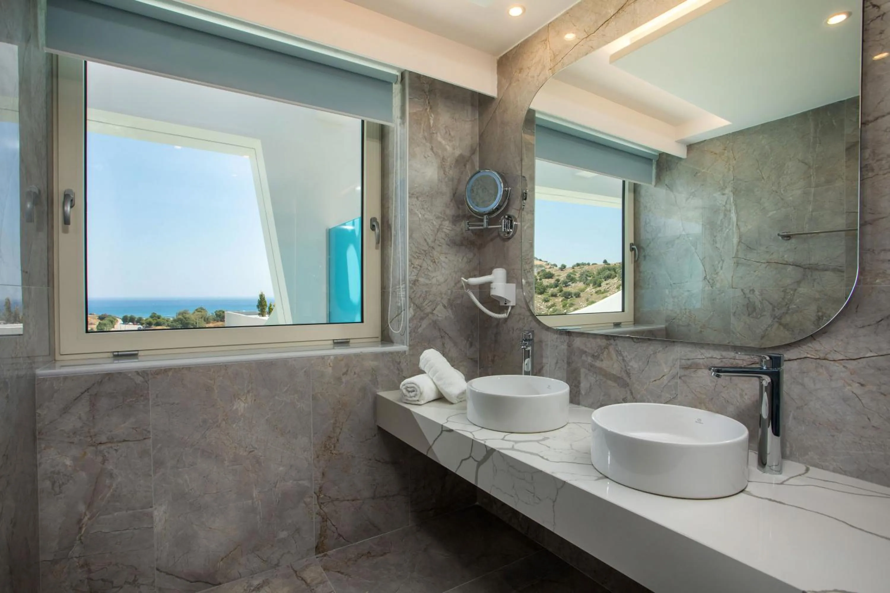 Bathroom in Lindos White Hotel & Suites