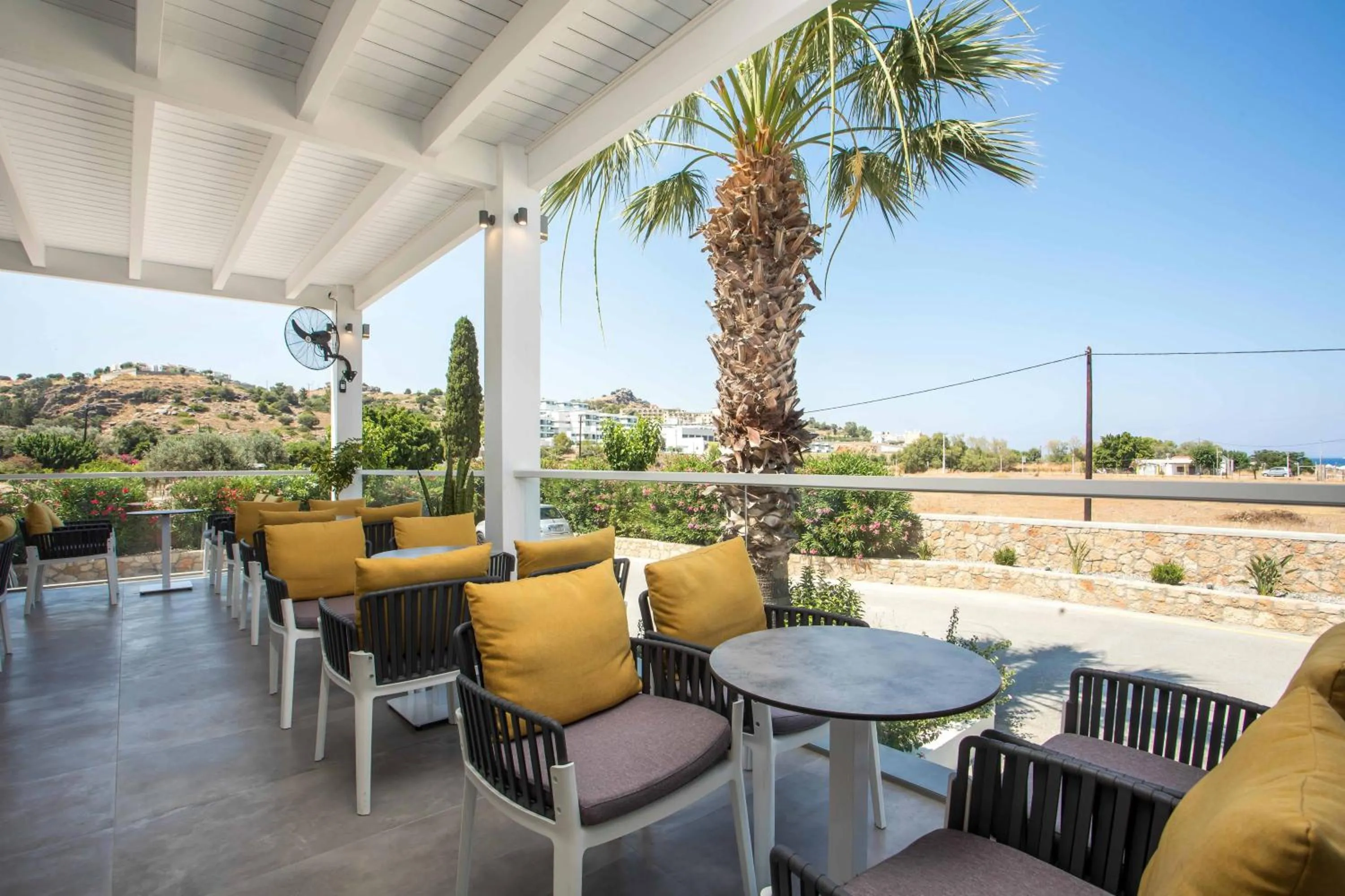 Lounge or bar in Lindos White Hotel & Suites