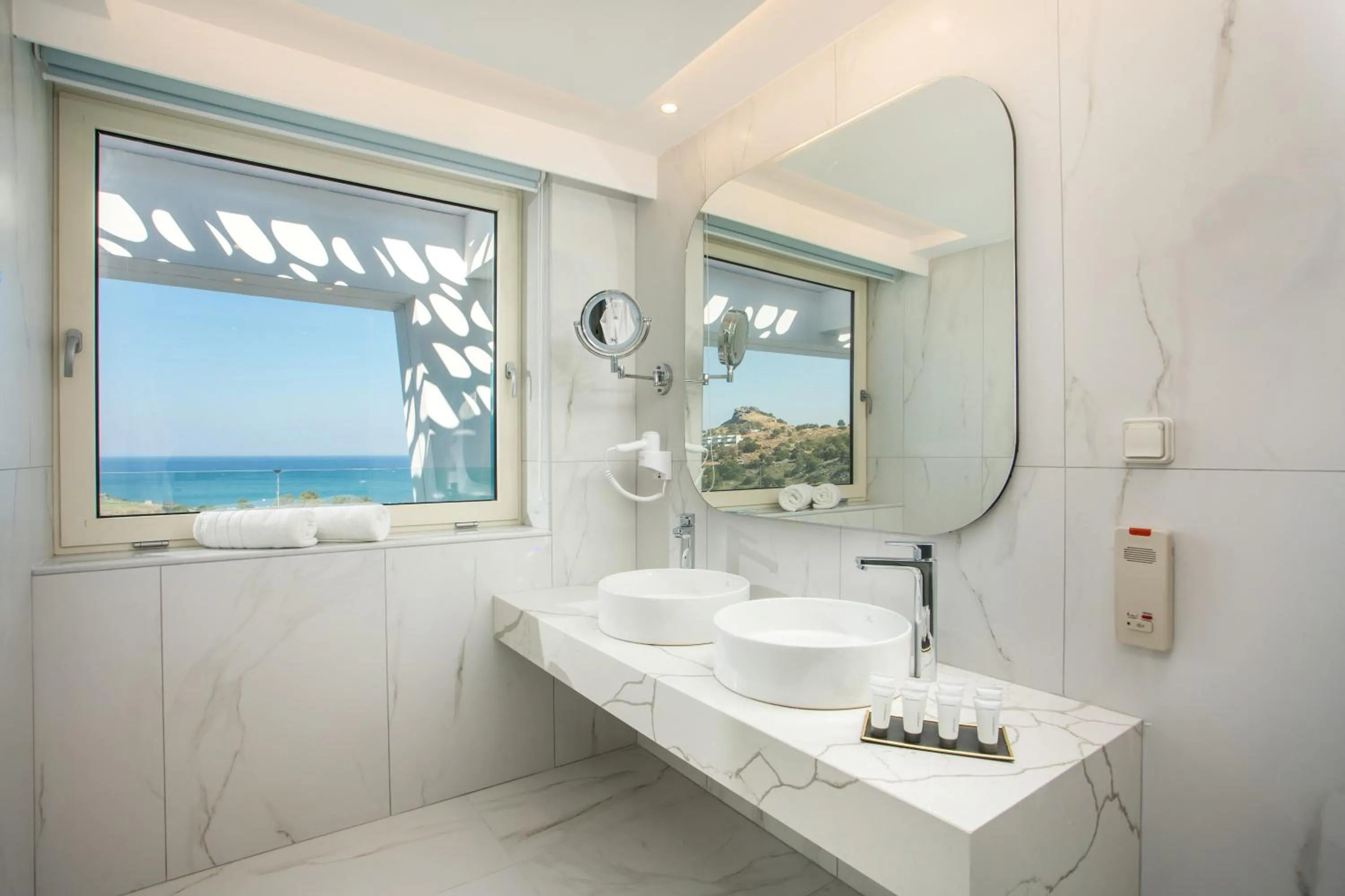 Bathroom in Lindos White Hotel & Suites